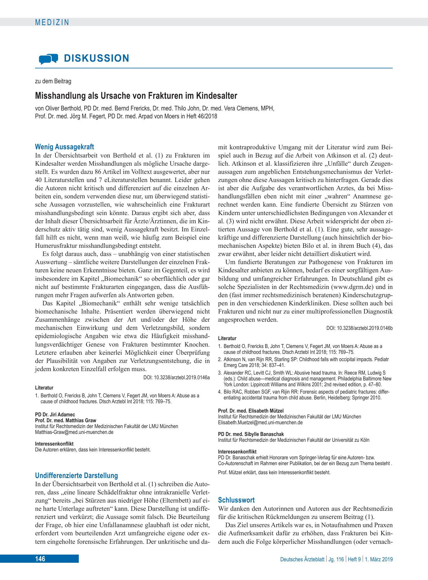 Vorschauseite 1: Schlusswort – Deutsches Ärzteblatt
