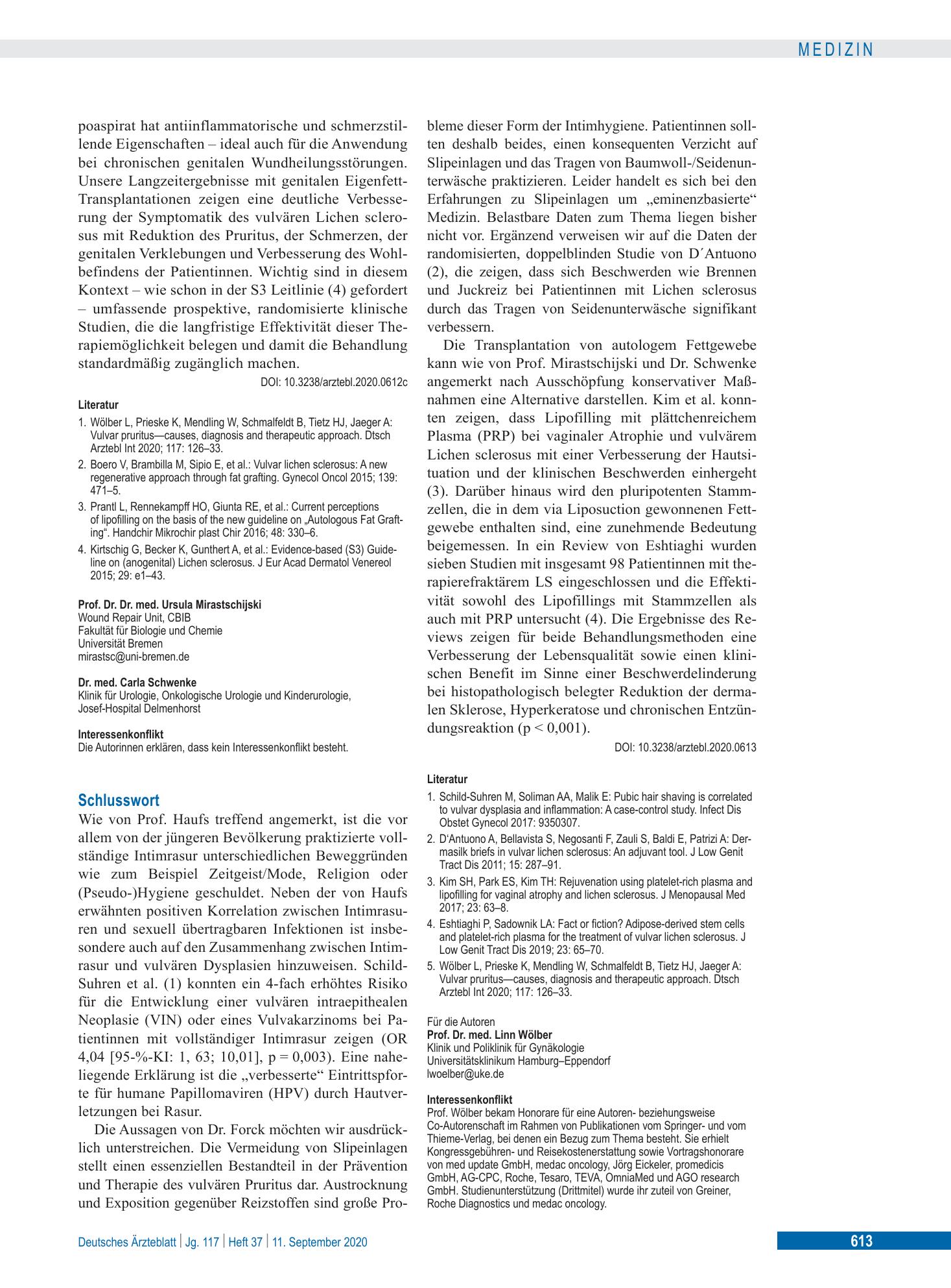 Vorschauseite 1: Schlusswort – Deutsches Ärzteblatt