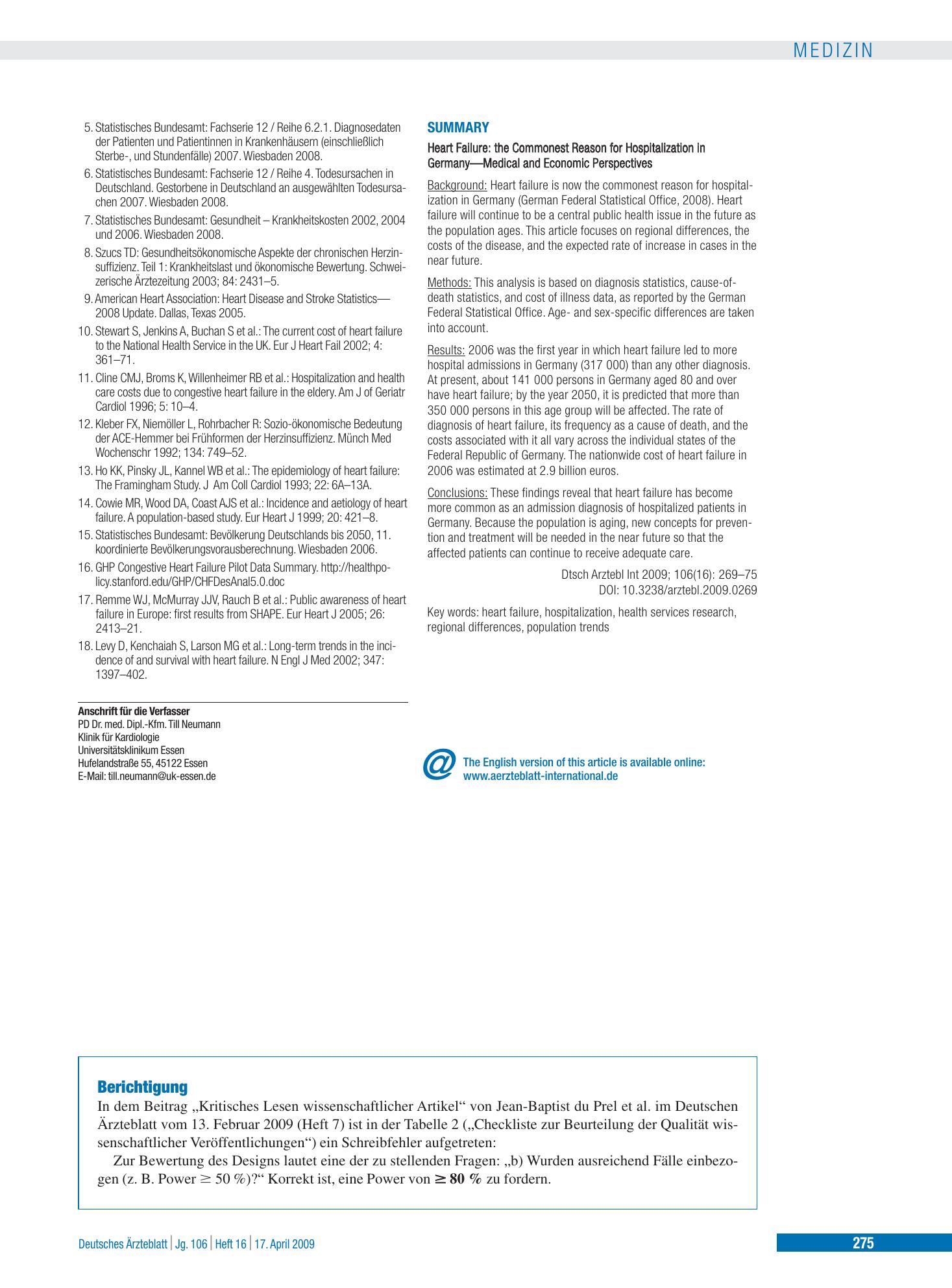 Vorschauseite 1: Berichtigung – Deutsches Ärzteblatt