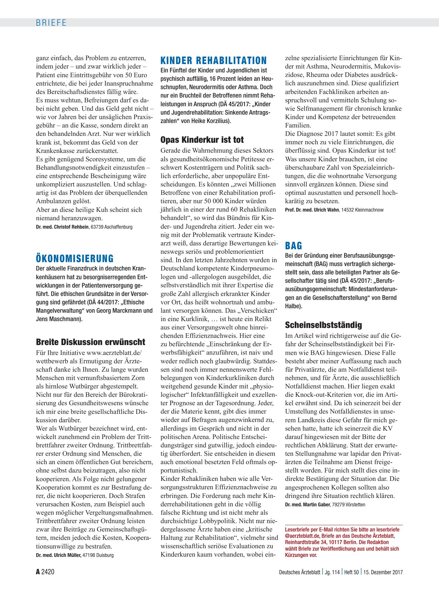 Vorschauseite 1: BAG: Scheinselbstständig – Deutsches Ärzteblatt