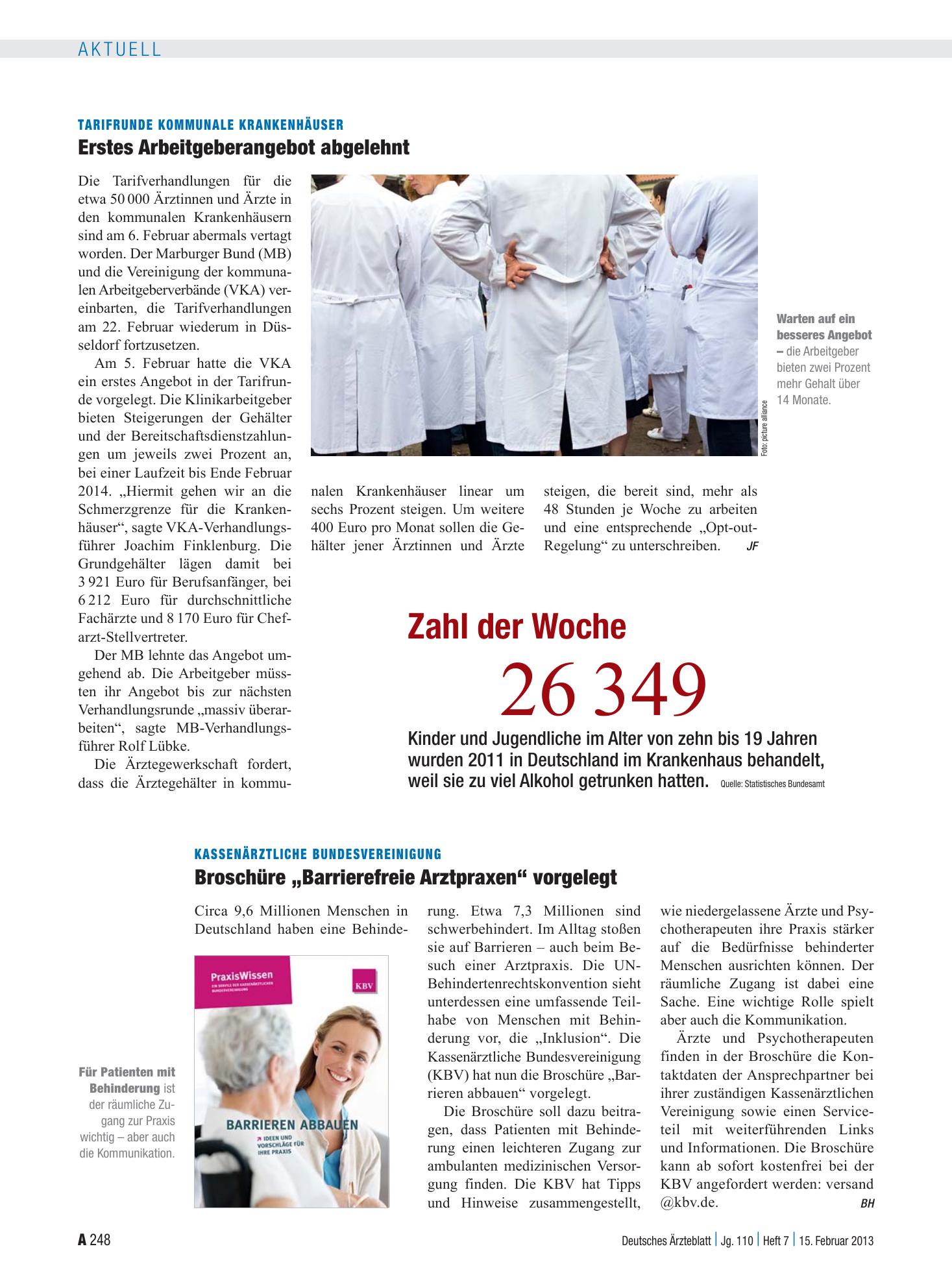 Vorschauseite 1: Zahl der Woche 26 349 – Deutsches Ärzteblatt