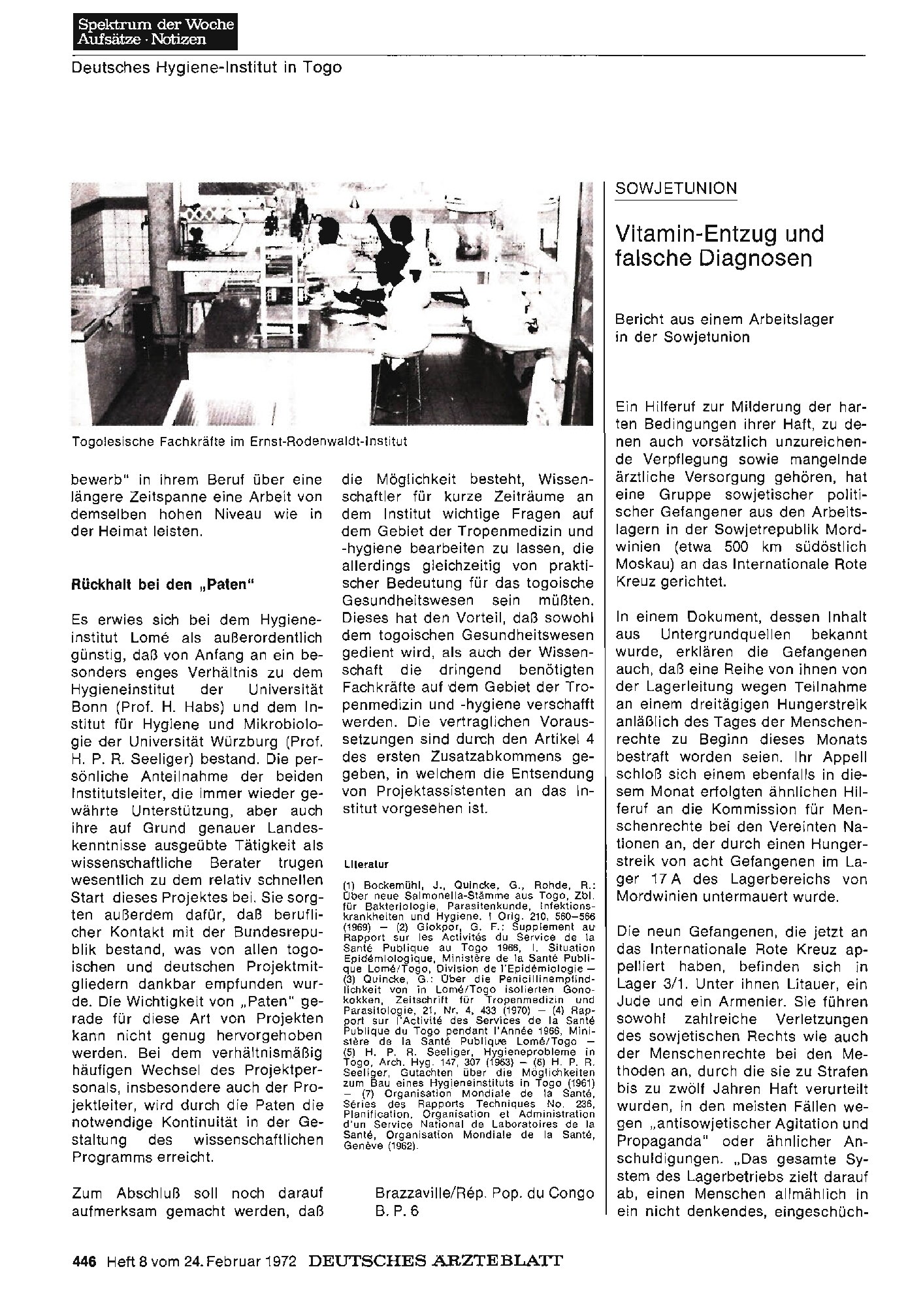 Vorschauseite 1: SOWJETUNION: Vitamin-Entzug und falsche Diagnosen