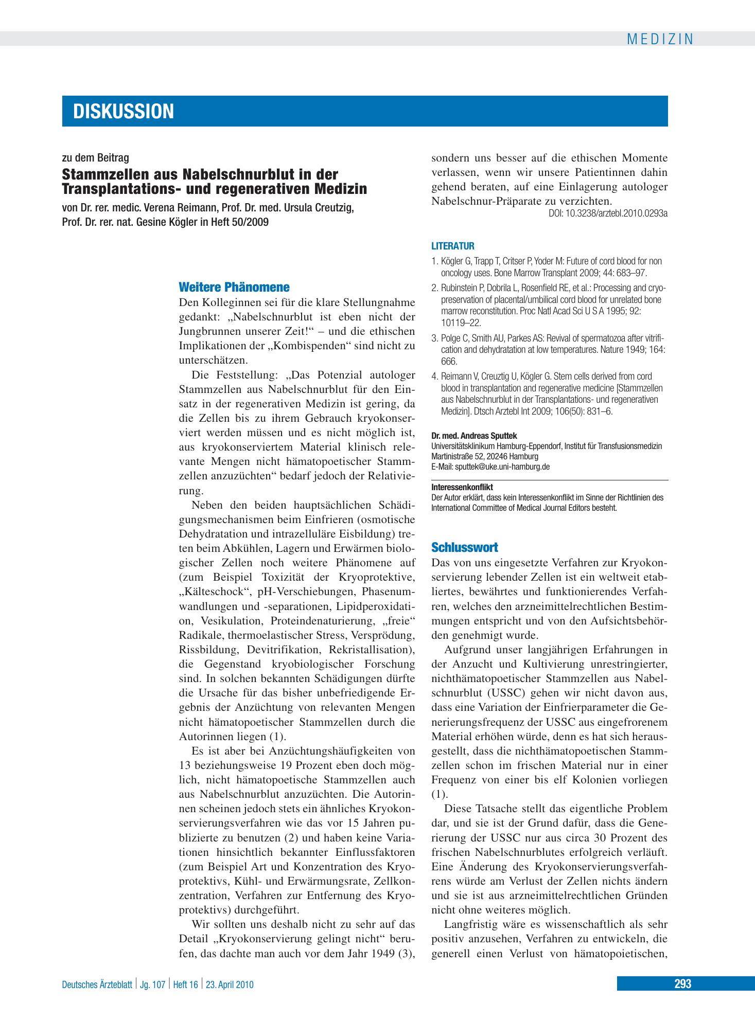 Vorschauseite 1: Weitere Phänomene – Deutsches Ärzteblatt