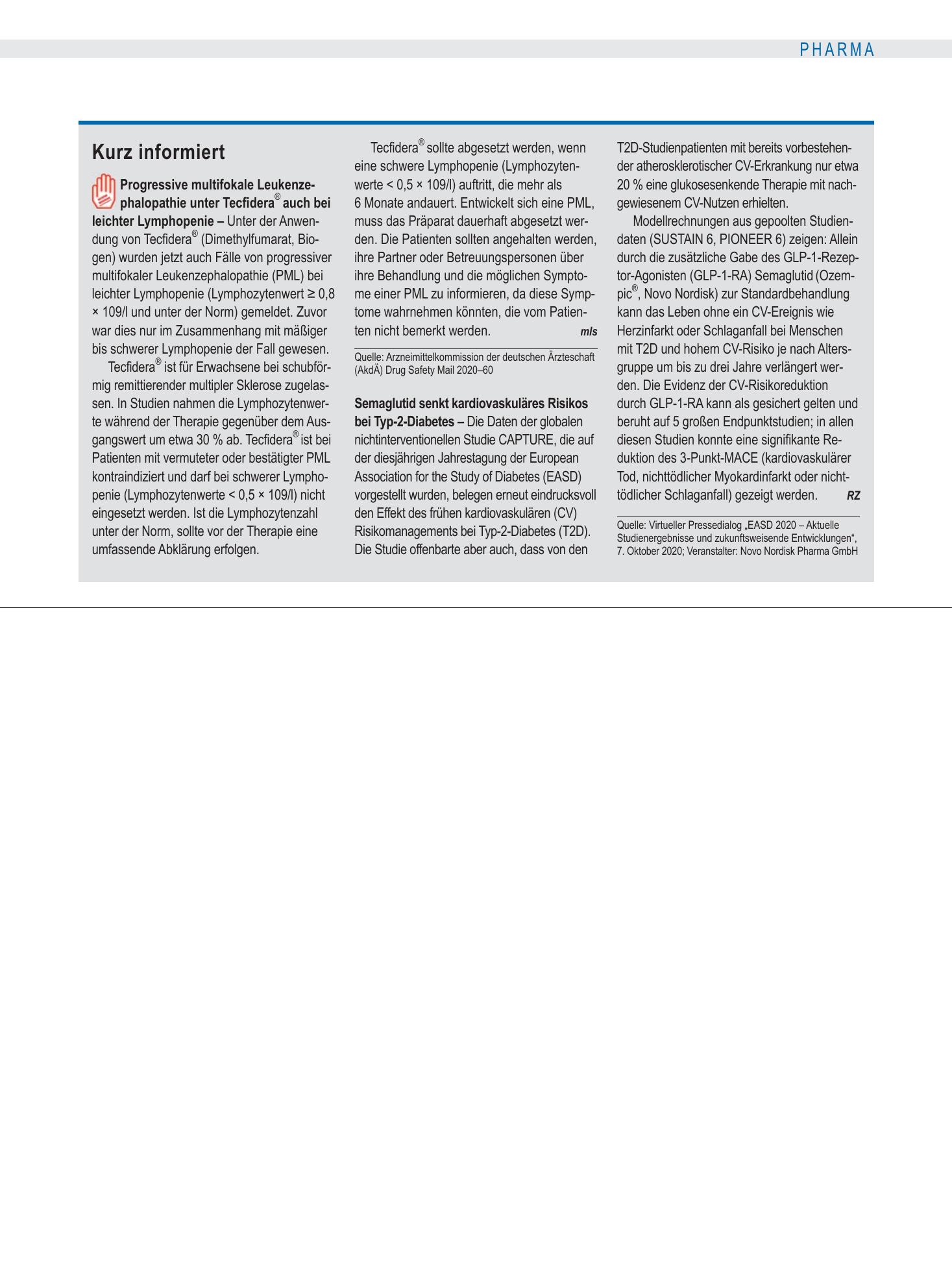Vorschauseite 1: Kurz informiert – Deutsches Ärzteblatt