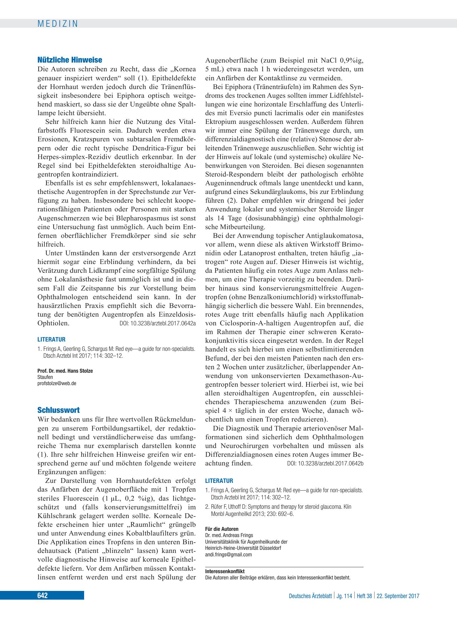 Vorschauseite 1: Schlusswort – Deutsches Ärzteblatt