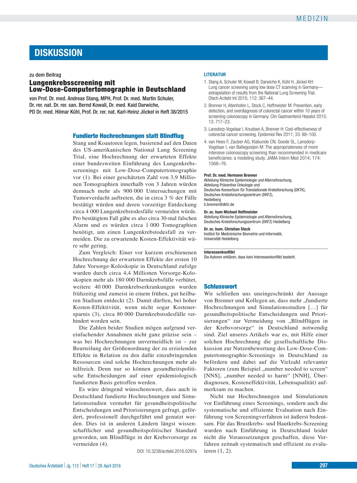 Vorschauseite 1: Schlusswort – Deutsches Ärzteblatt