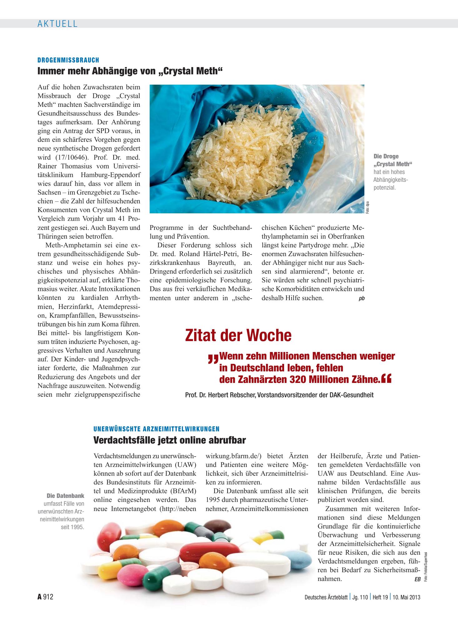 Vorschauseite 1: Zitat der Woche – Deutsches Ärzteblatt