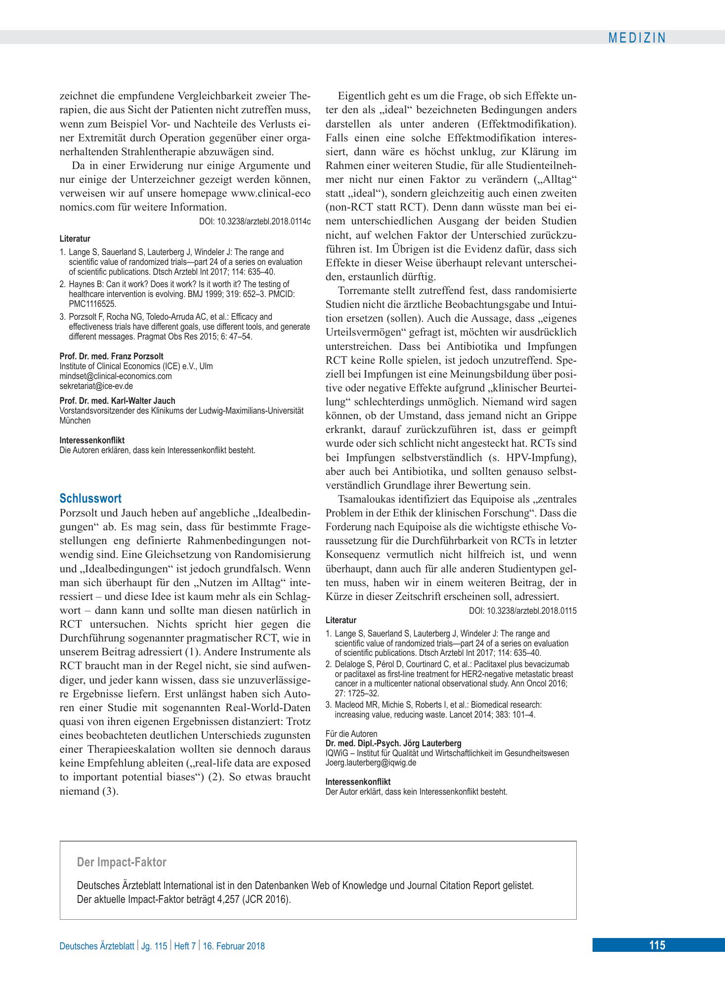 Vorschauseite 1: Schlusswort – Deutsches Ärzteblatt