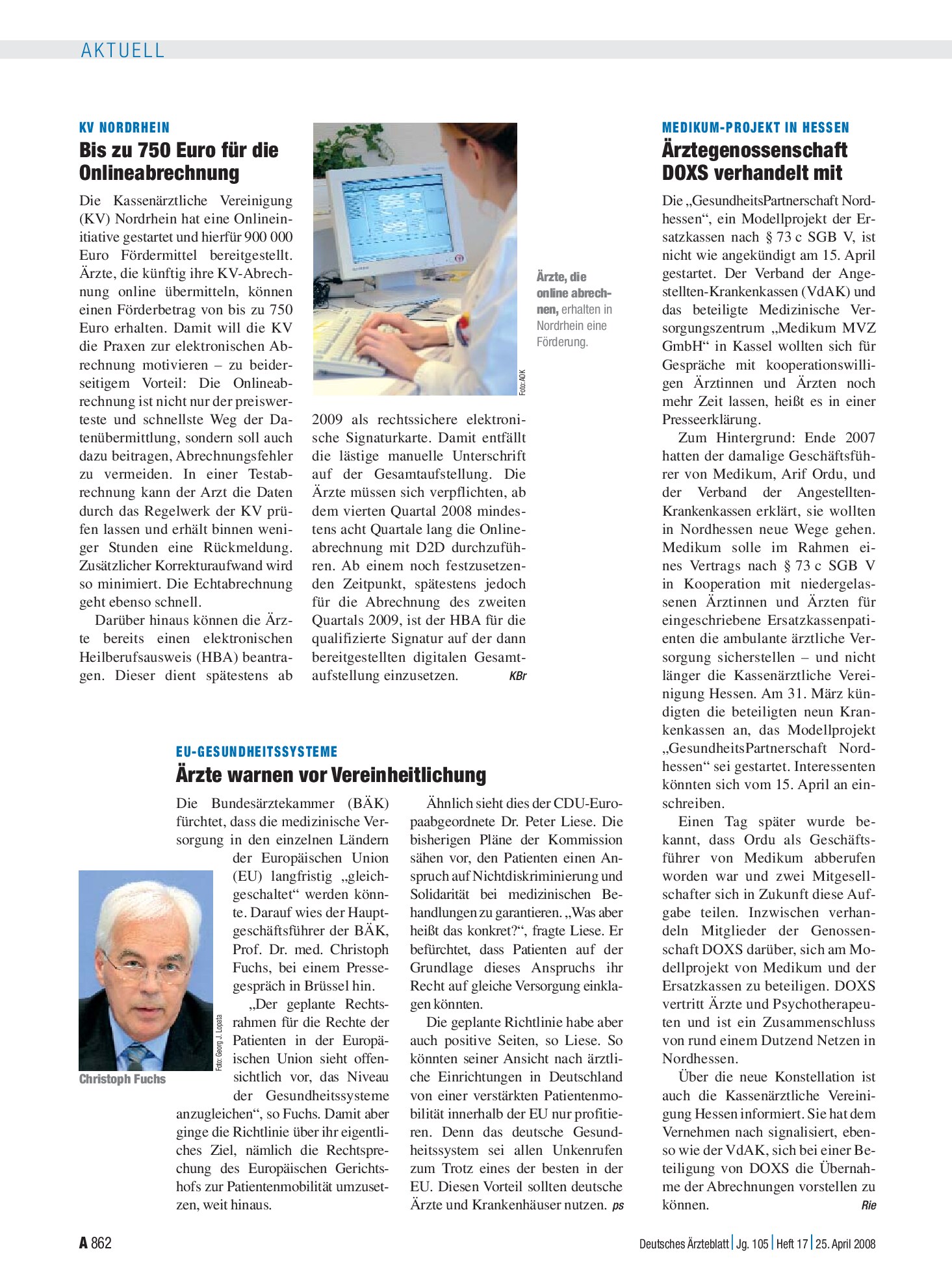 Vorschauseite 1: EU-Gesundheitssysteme: Ärzte warnen vor Vereinheitlichung – Deutsches Ärzteblatt