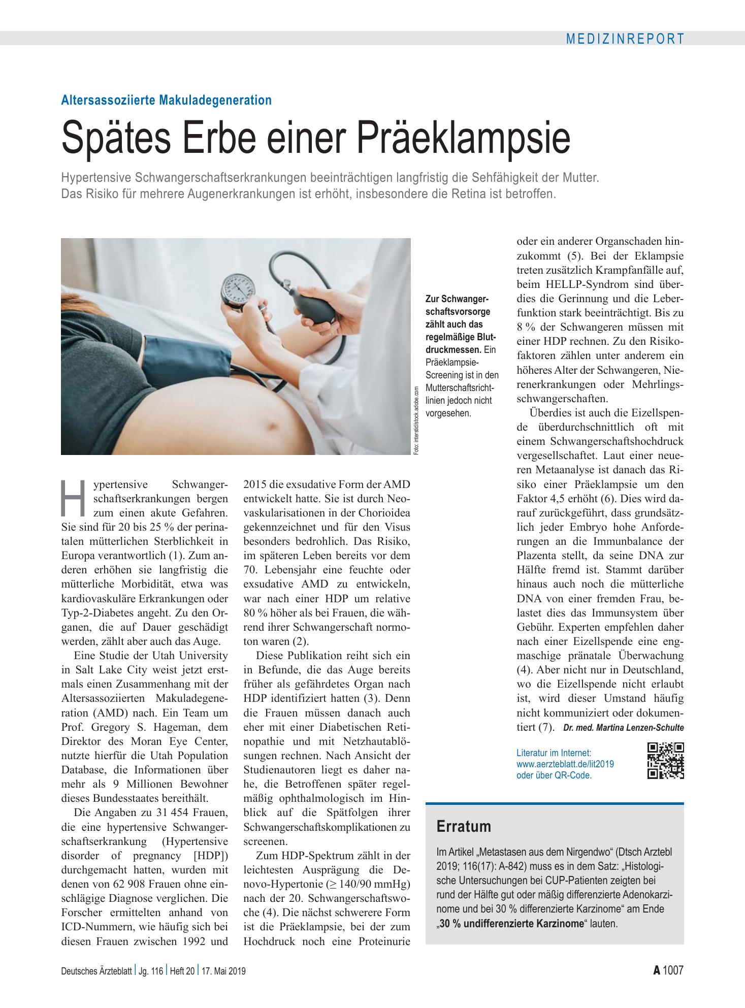 Vorschauseite 1: Erratum – Deutsches Ärzteblatt