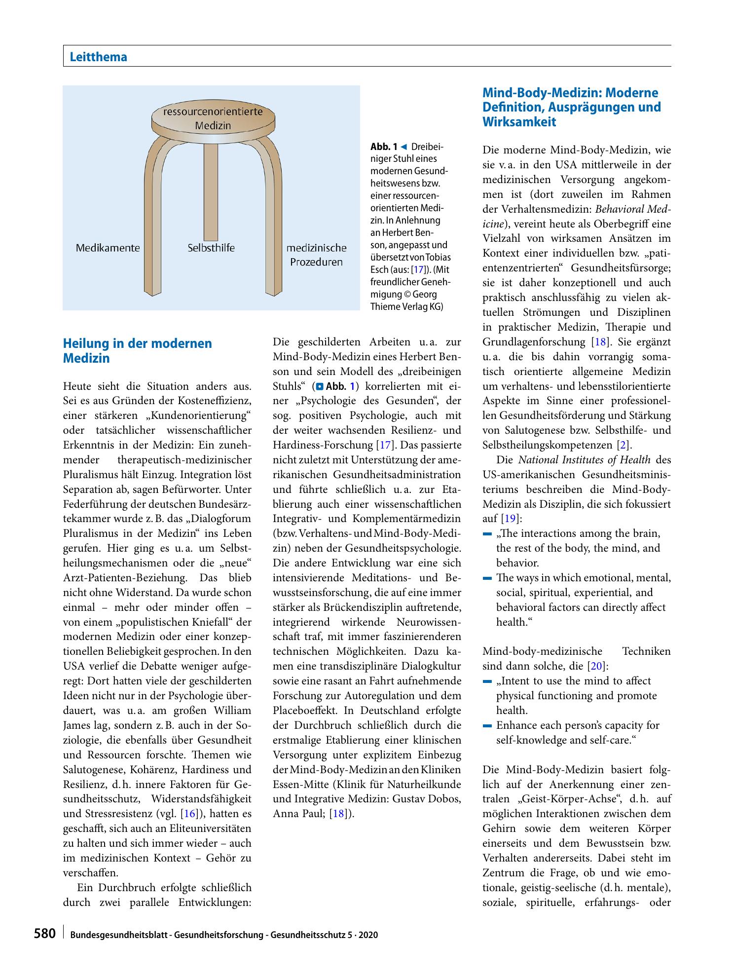 Vorschauseite 4: Der Nutzen von Selbstheilungspotenzialen in der professionellen Gesundheitsfürsorge am Beispiel der Mind-Body-Medizin