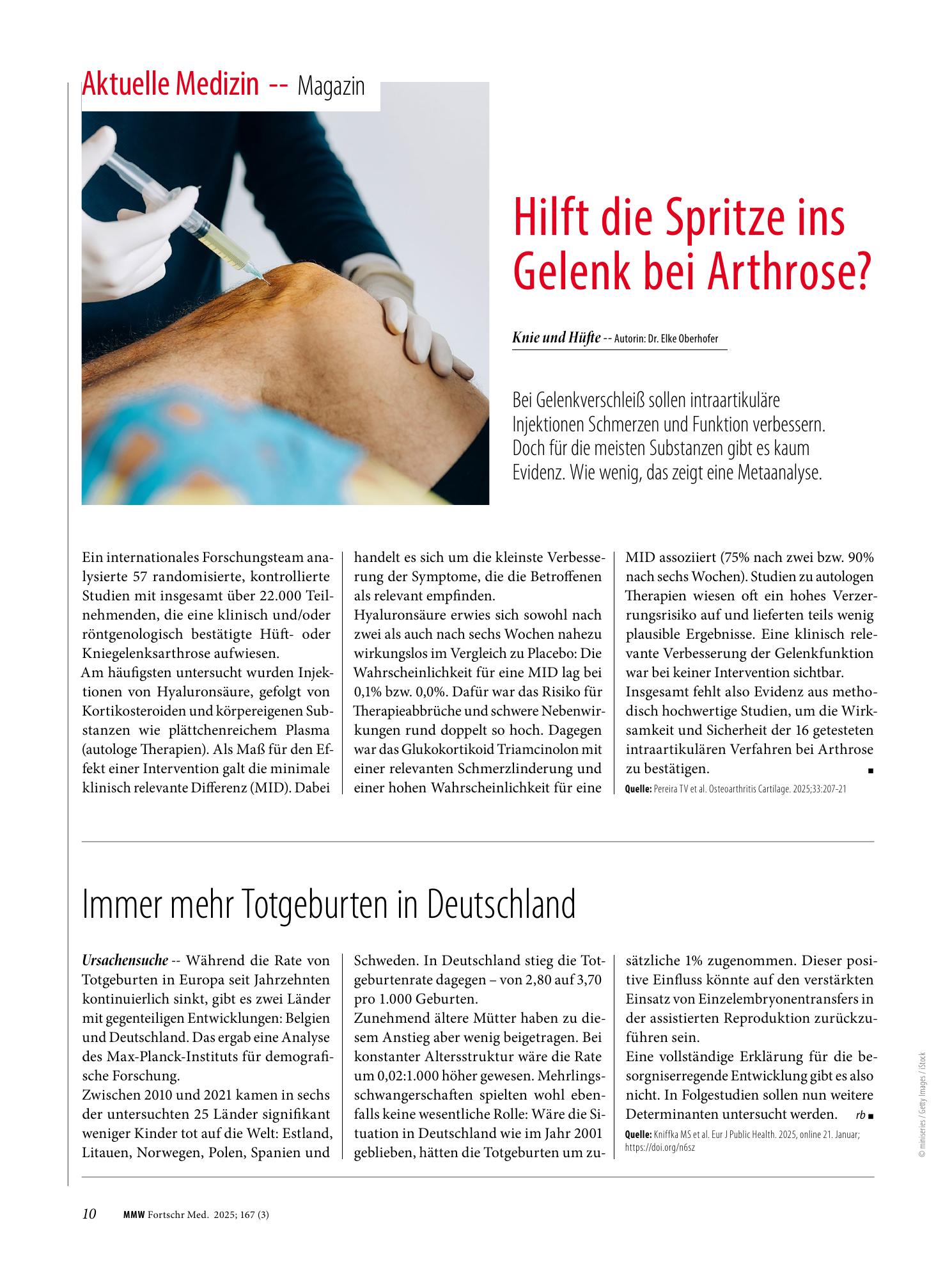 Vorschauseite 1: Immer mehr Totgeburten in Deutschland