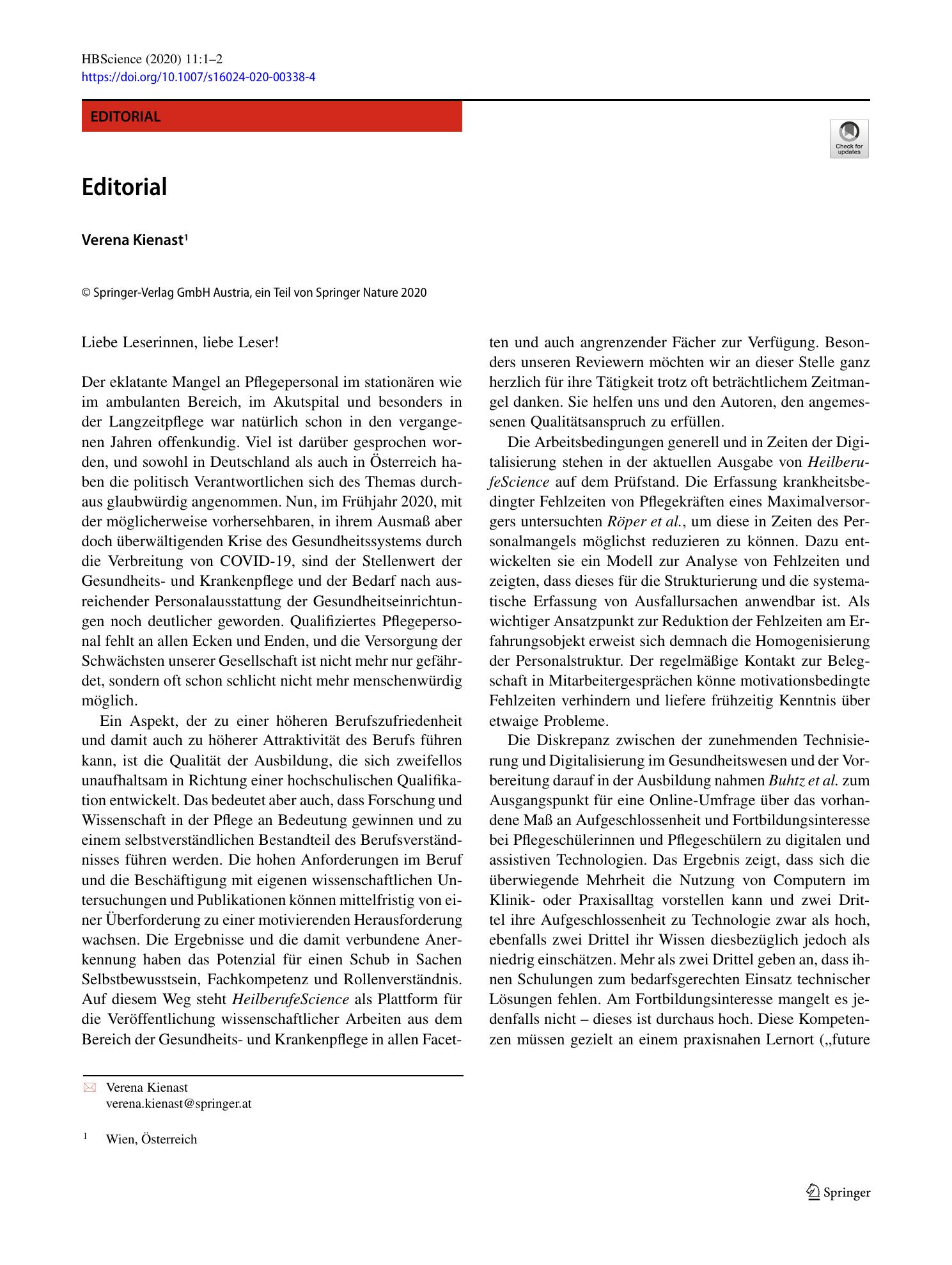 Vorschauseite 1: Editorial