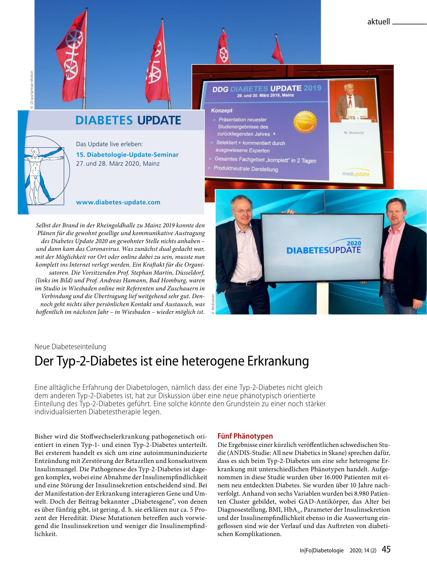 Vorschauseite 1: Der Typ-2-Diabetes ist eine heterogene Erkrankung