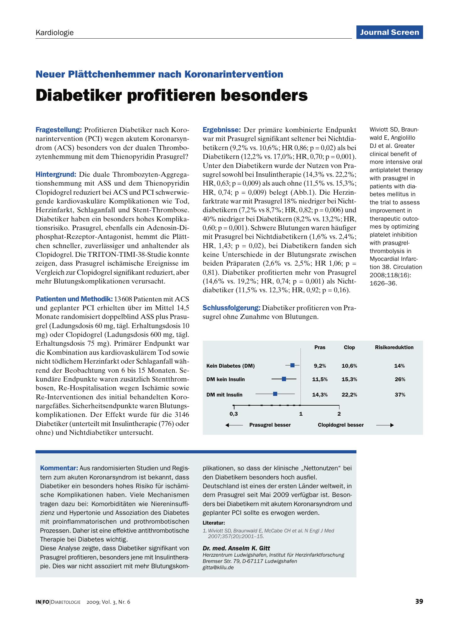 Vorschauseite 1: Diabetiker profitieren besonders