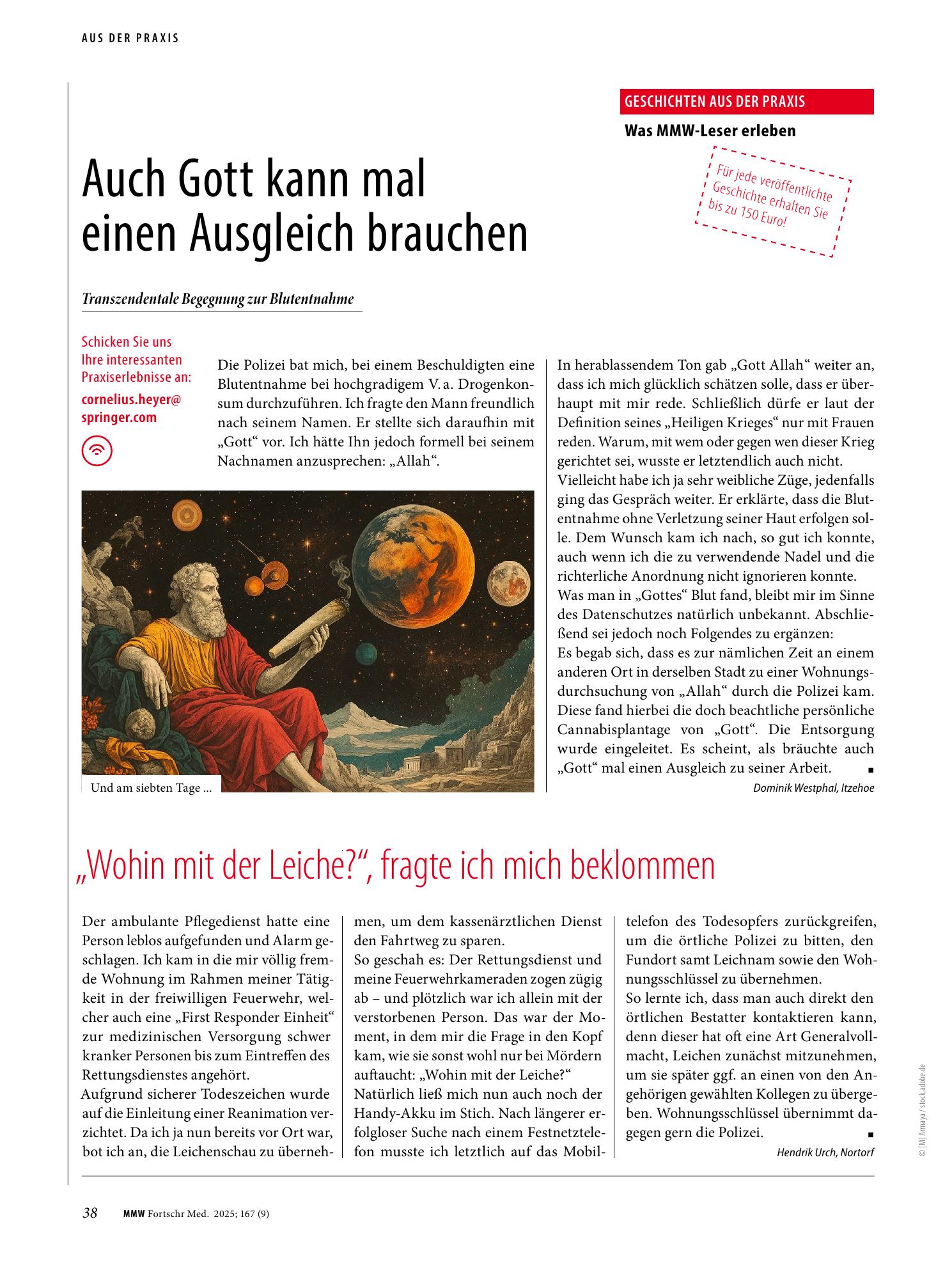 Vorschauseite 1: Auch Gott kann mal einen Ausgleich brauchen