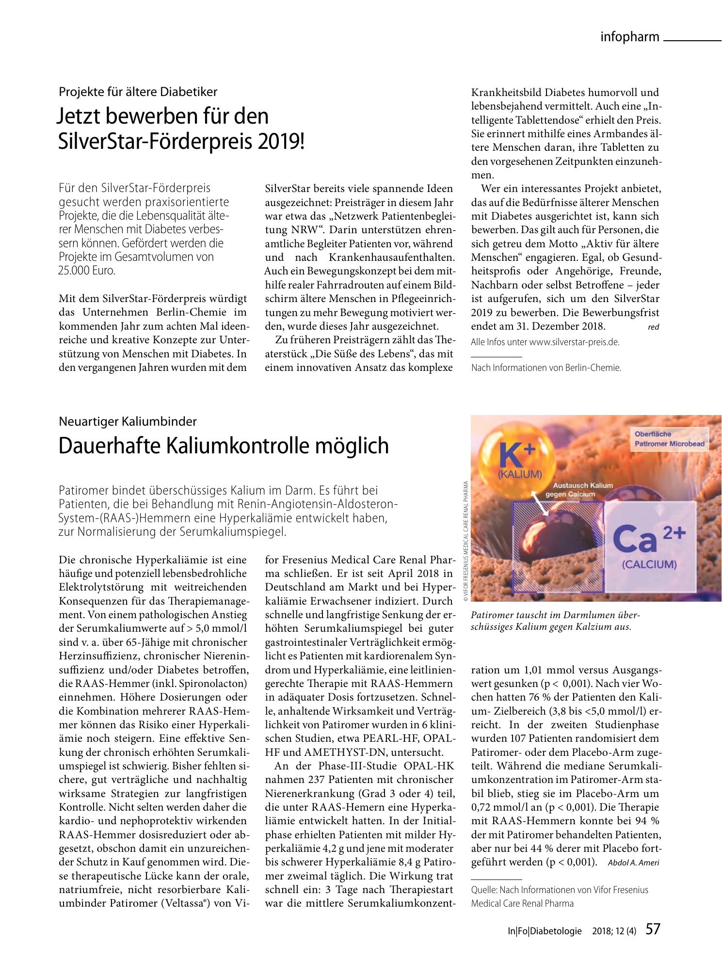 Vorschauseite 1: Dauerhafte Kaliumkontrolle möglich