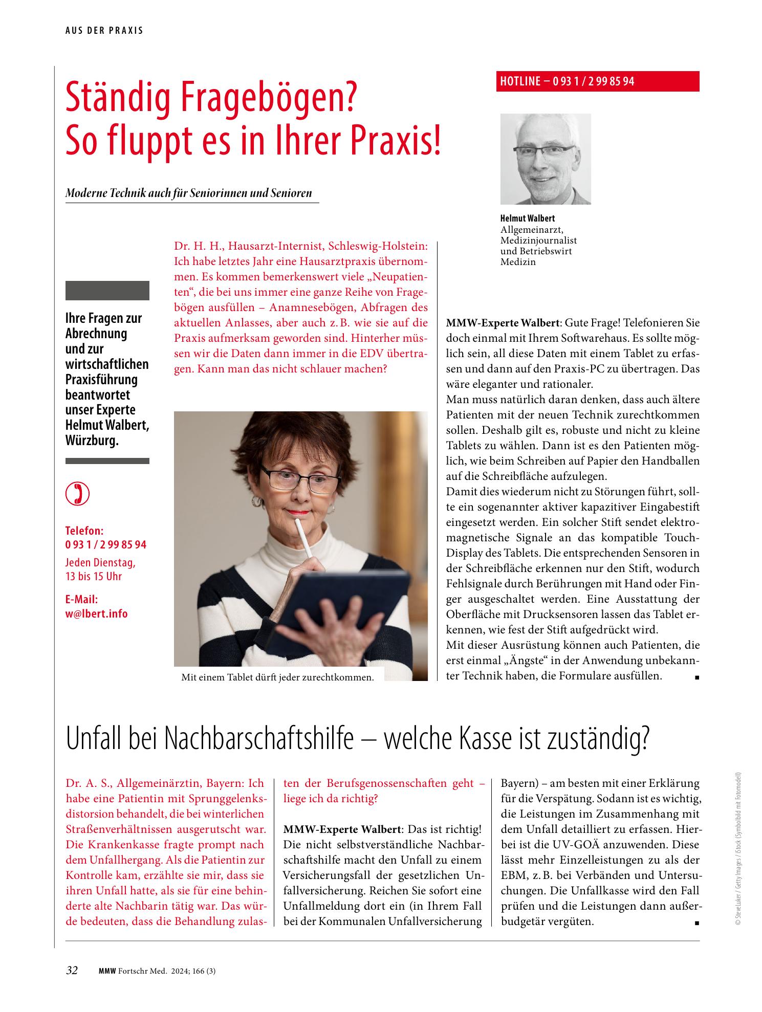 Vorschauseite 1: Ständig Fragebögen? So fluppt es in Ihrer Praxis!