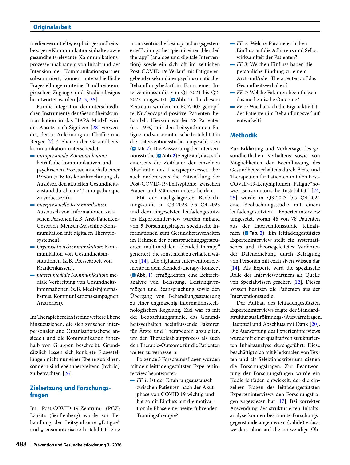 Vorschauseite 4: Gesundheitsverhalten von Post-COVID-19-Patienten
