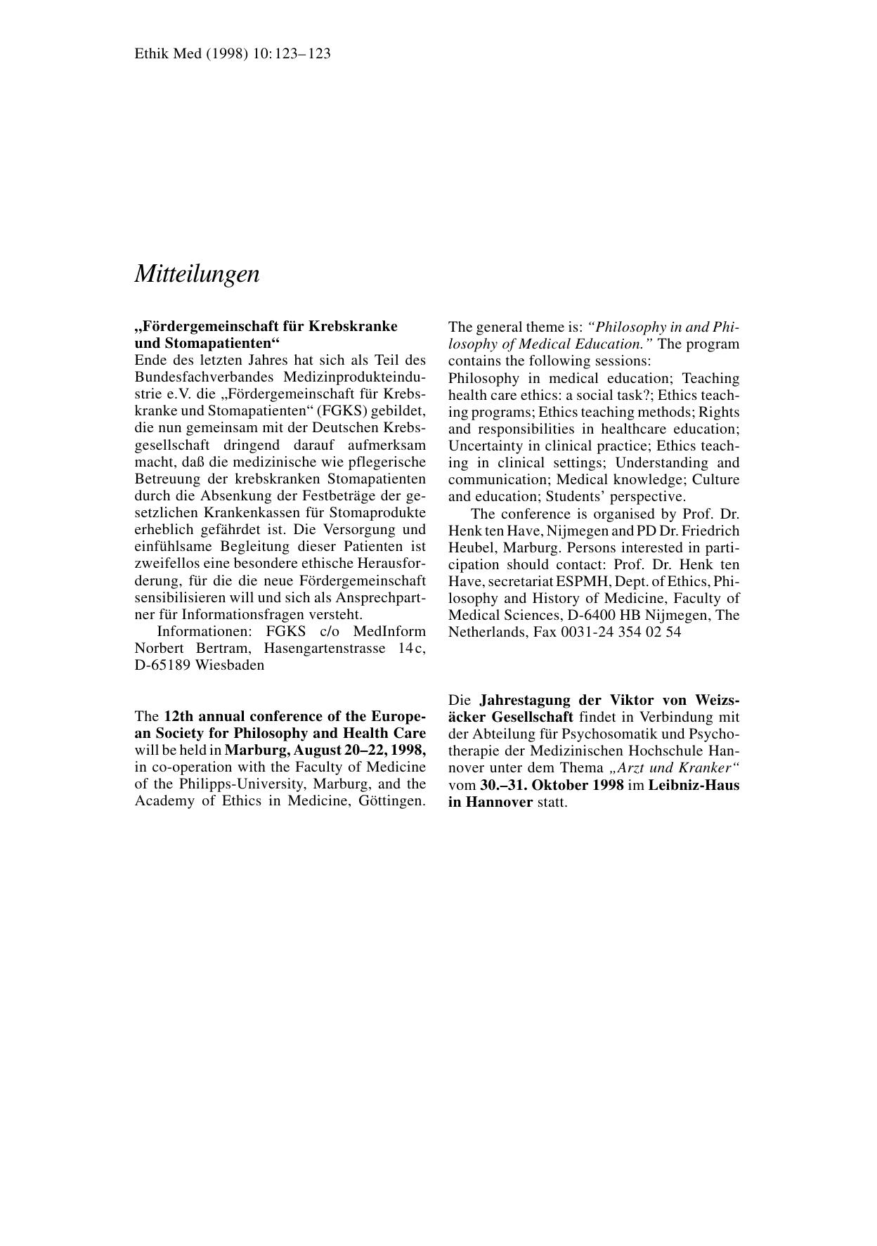 Vorschauseite 1: Mitteilungen