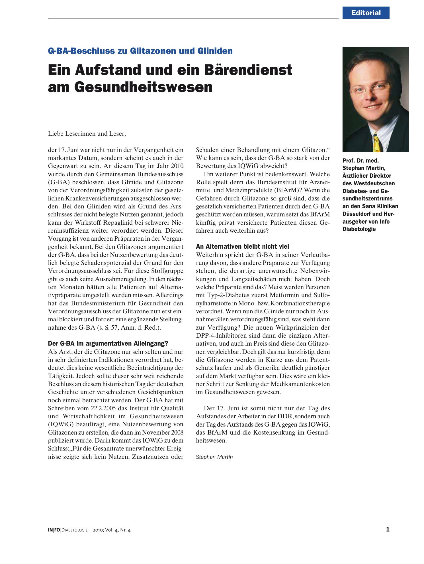 Vorschauseite 1: Ein Aufstand und ein Bärendienst am Gesundheitswesen