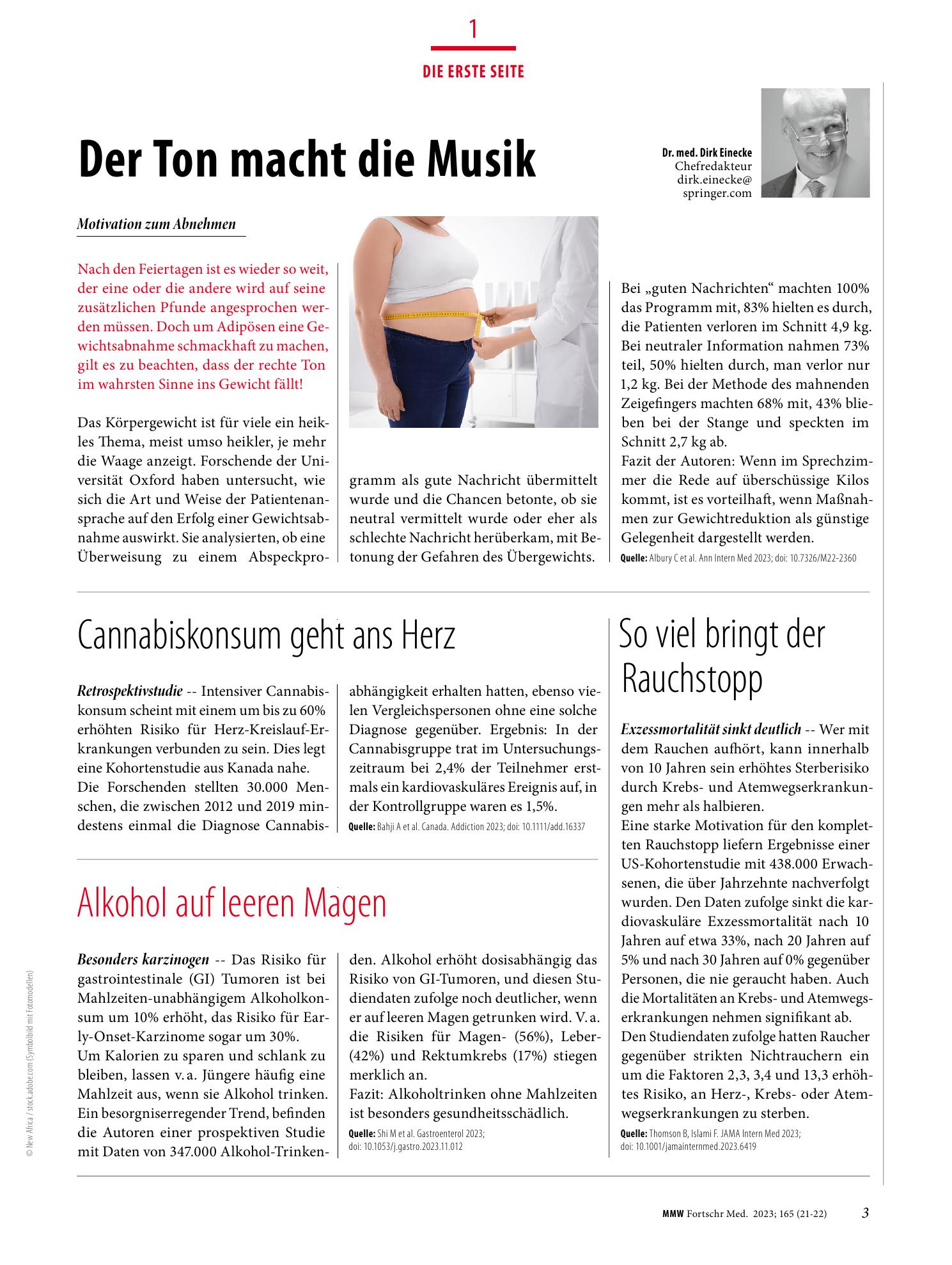 Vorschauseite 1: Die Erste Seite