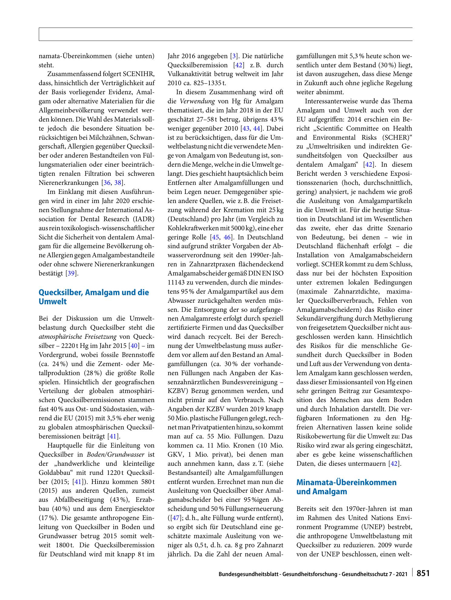 Vorschauseite 5: Amalgam und Alternativen – Diskussionen zur Quecksilberreduktion in der Umwelt