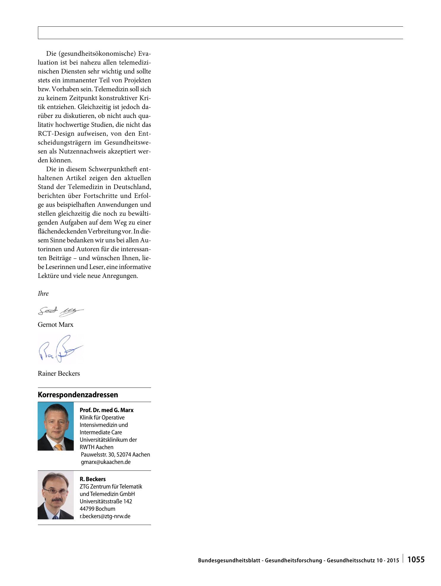Vorschauseite 3: Telemedizin in Deutschland
