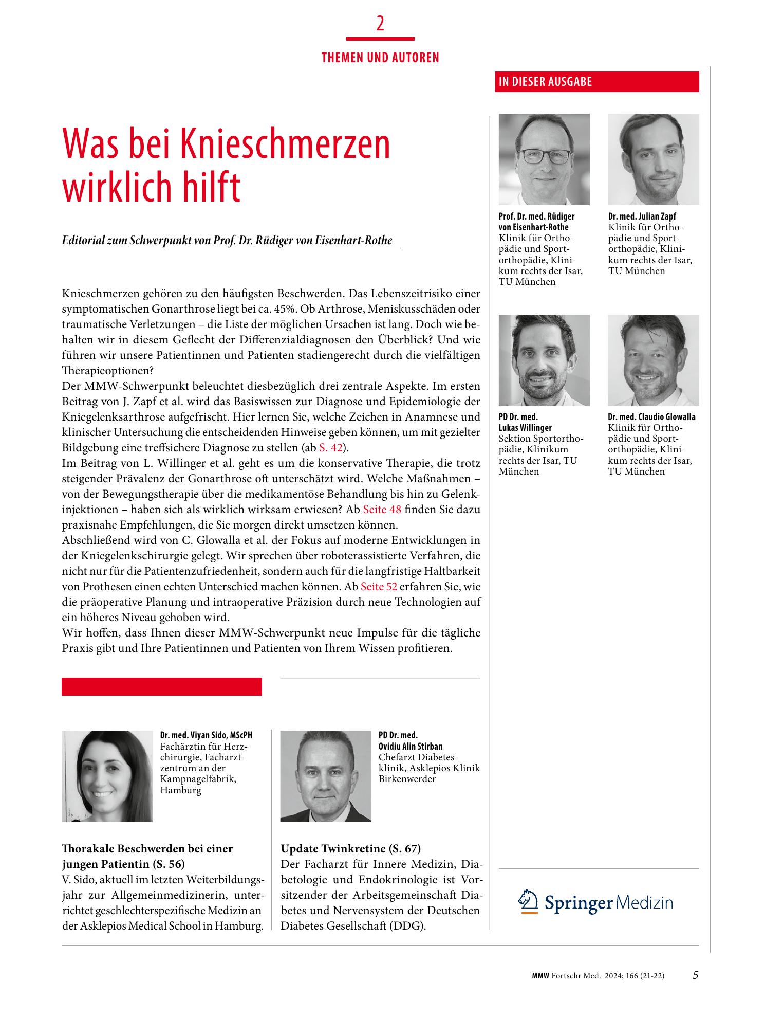 Vorschauseite 1: Was bei Knieschmerzen wirklich hilft