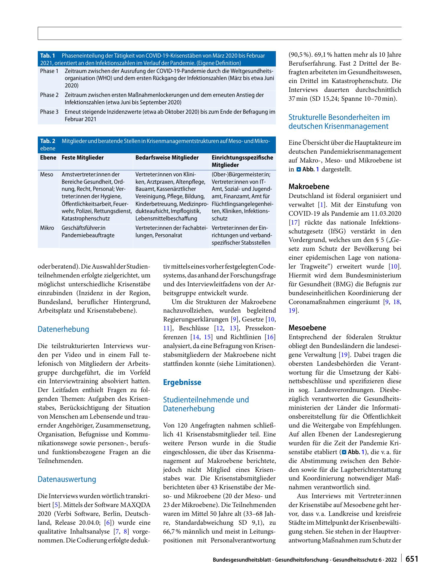Vorschauseite 2: COVID-19-Pandemiekrisenstäbe: Organisation, Befugnisse und Herausforderungen – Strukturelle Gegebenheiten verstehen und nutzen