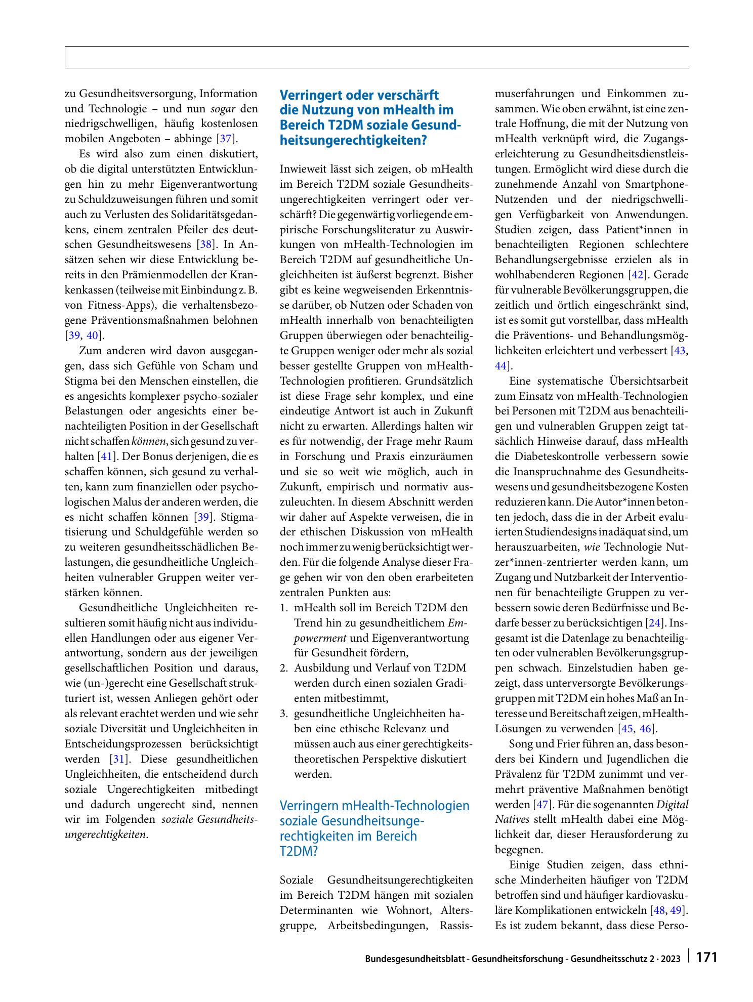 Vorschauseite 4: Mobile Gesundheitstechnologien, soziale Gerechtigkeit und populationsbezogene Vulnerabilitäten
