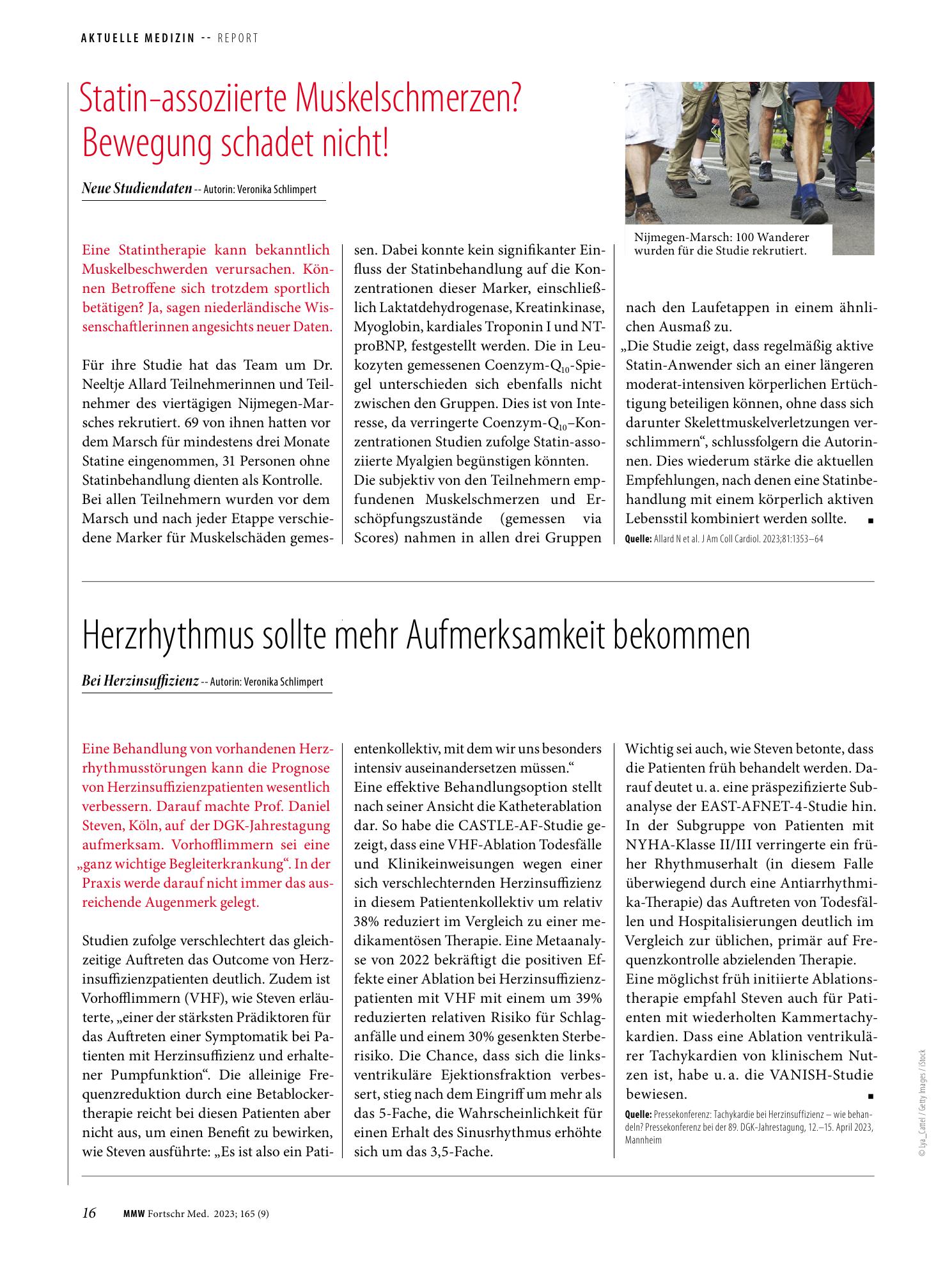 Vorschauseite 1: Herzrhythmus sollte mehr Aufmerksamkeit bekommen