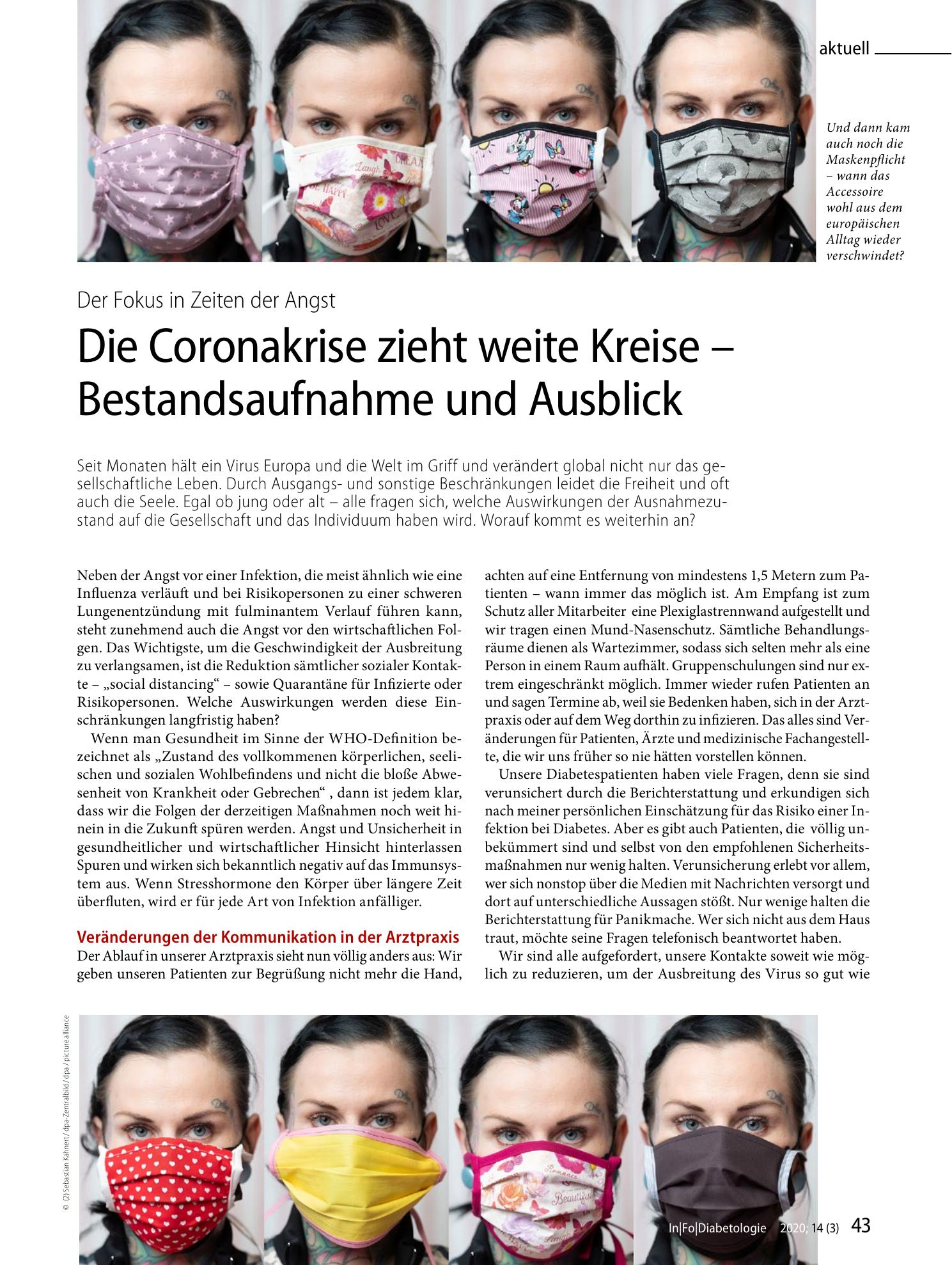 Vorschauseite 1: Die Coronakrise zieht weite Kreise - Bestandsaufnahme und Ausblick