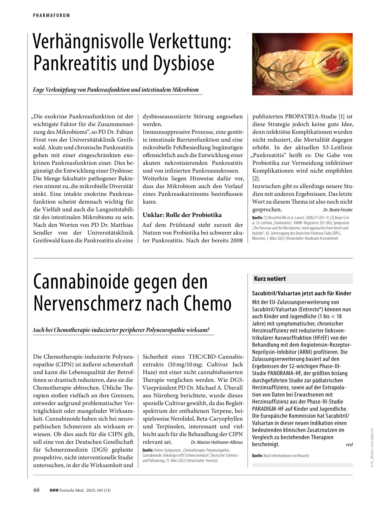 Vorschauseite 1: Sacubitril/Valsartan jetzt auch für Kinder