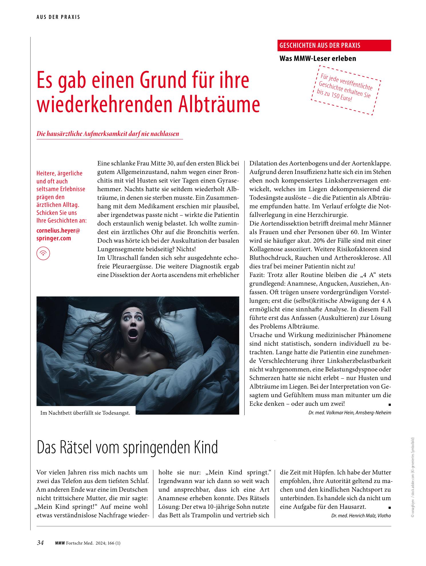 Vorschauseite 1: Das Rätsel vom springenden Kind