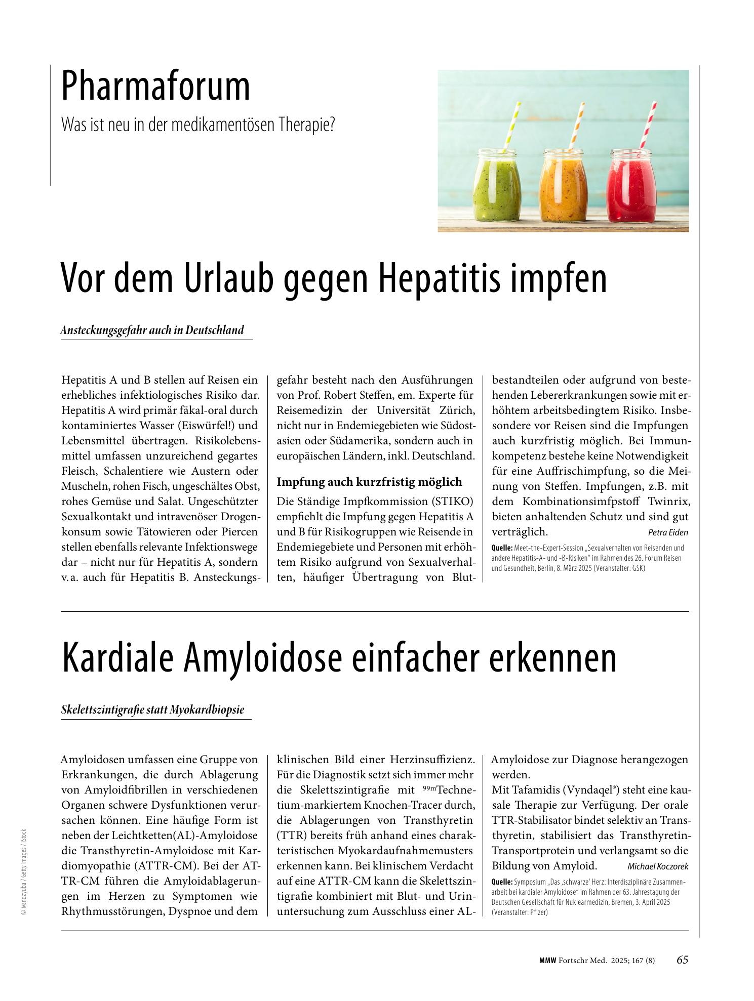 Vorschauseite 1: Kardiale Amyloidose einfacher erkennen