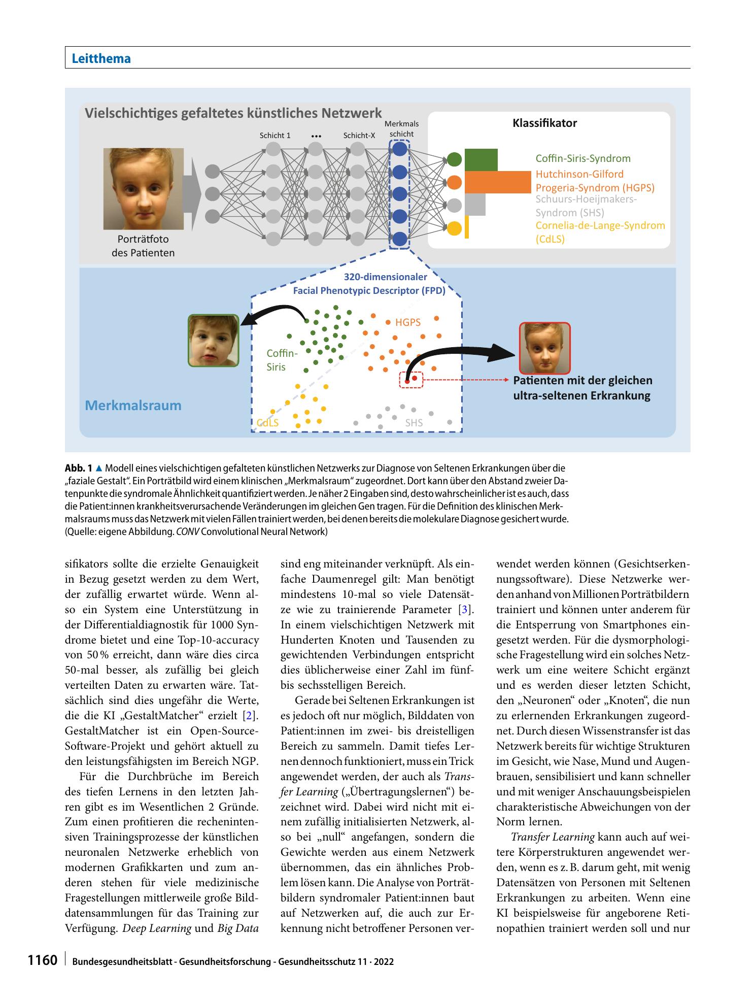 Vorschauseite 2: Künstliche Intelligenz bei der Diagnose Seltener Erkrankungen: die Entwicklung der Phänotyp-Analyse