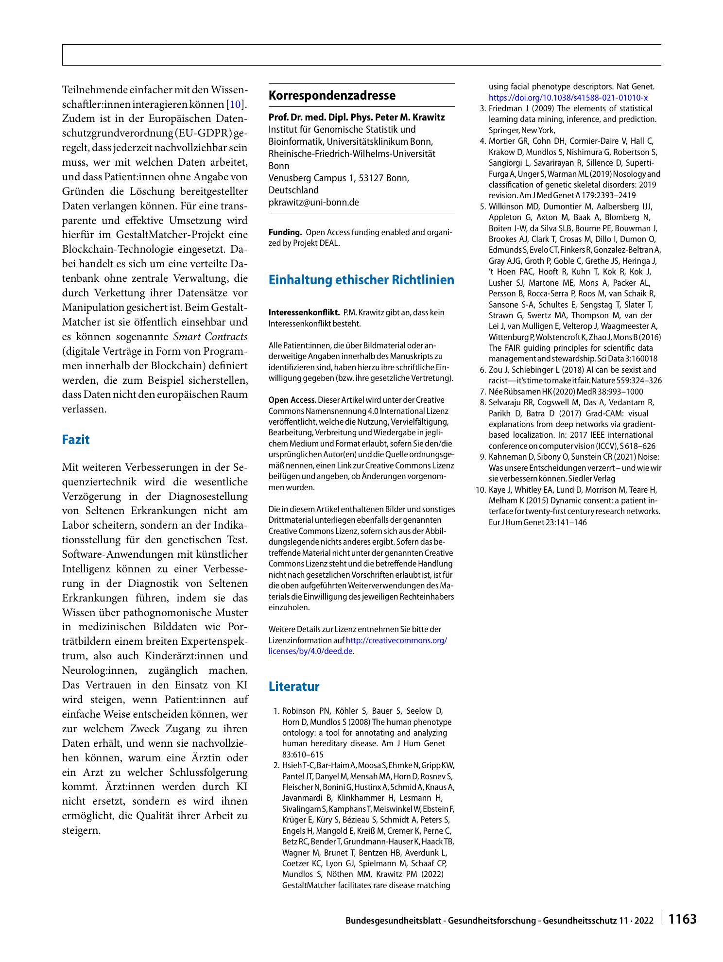 Vorschauseite 5: Künstliche Intelligenz bei der Diagnose Seltener Erkrankungen: die Entwicklung der Phänotyp-Analyse