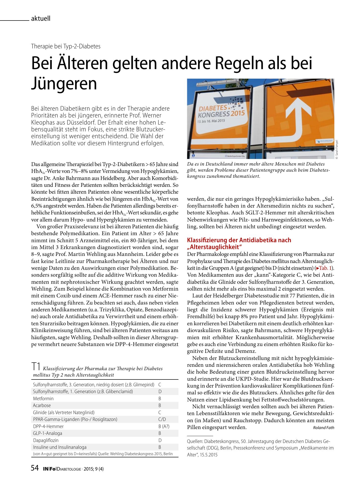 Vorschauseite 1: Bei Älteren gelten andere Regeln als bei Jüngeren