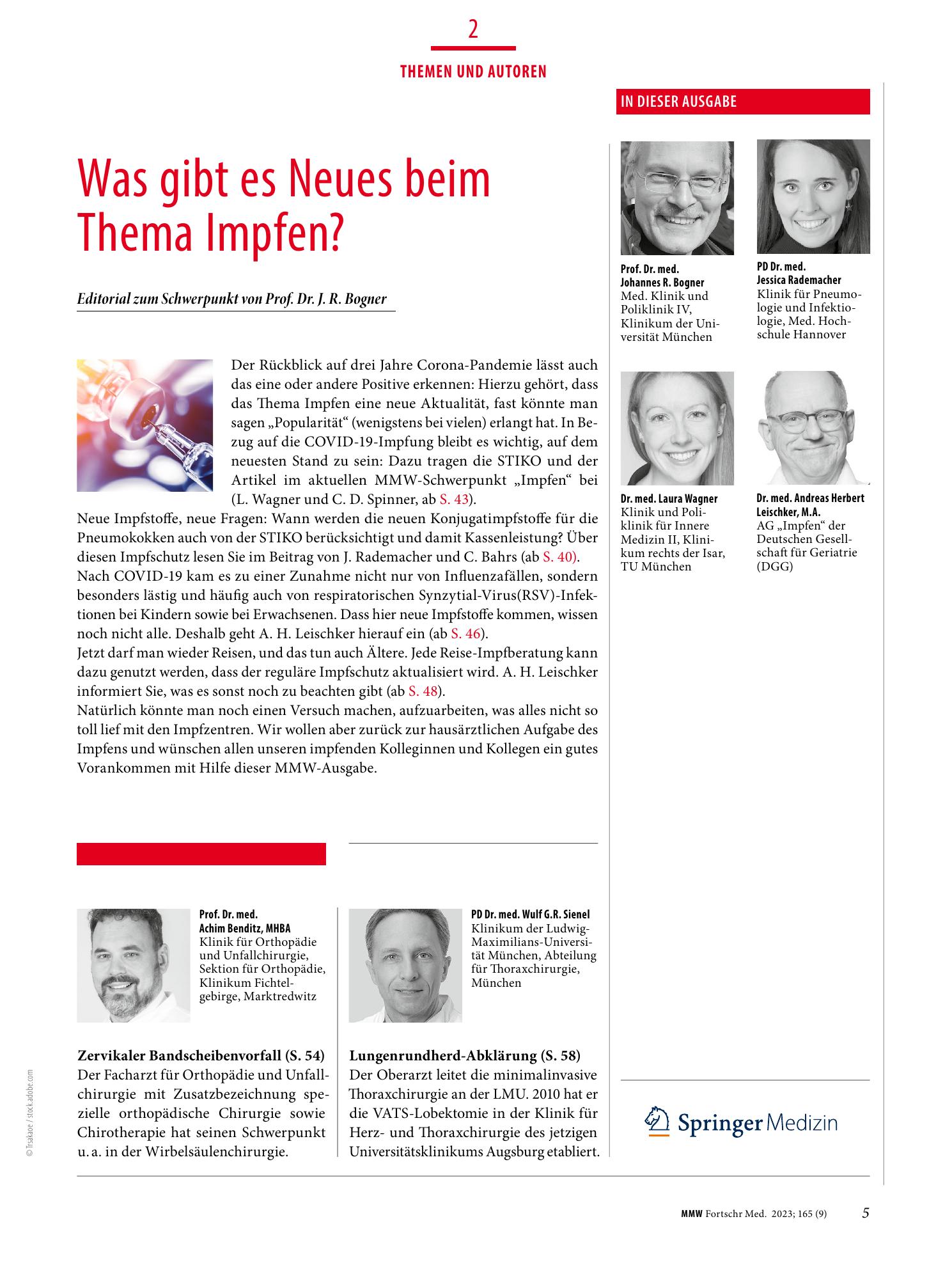 Vorschauseite 1: Was gibt es Neues beim Thema Impfen?