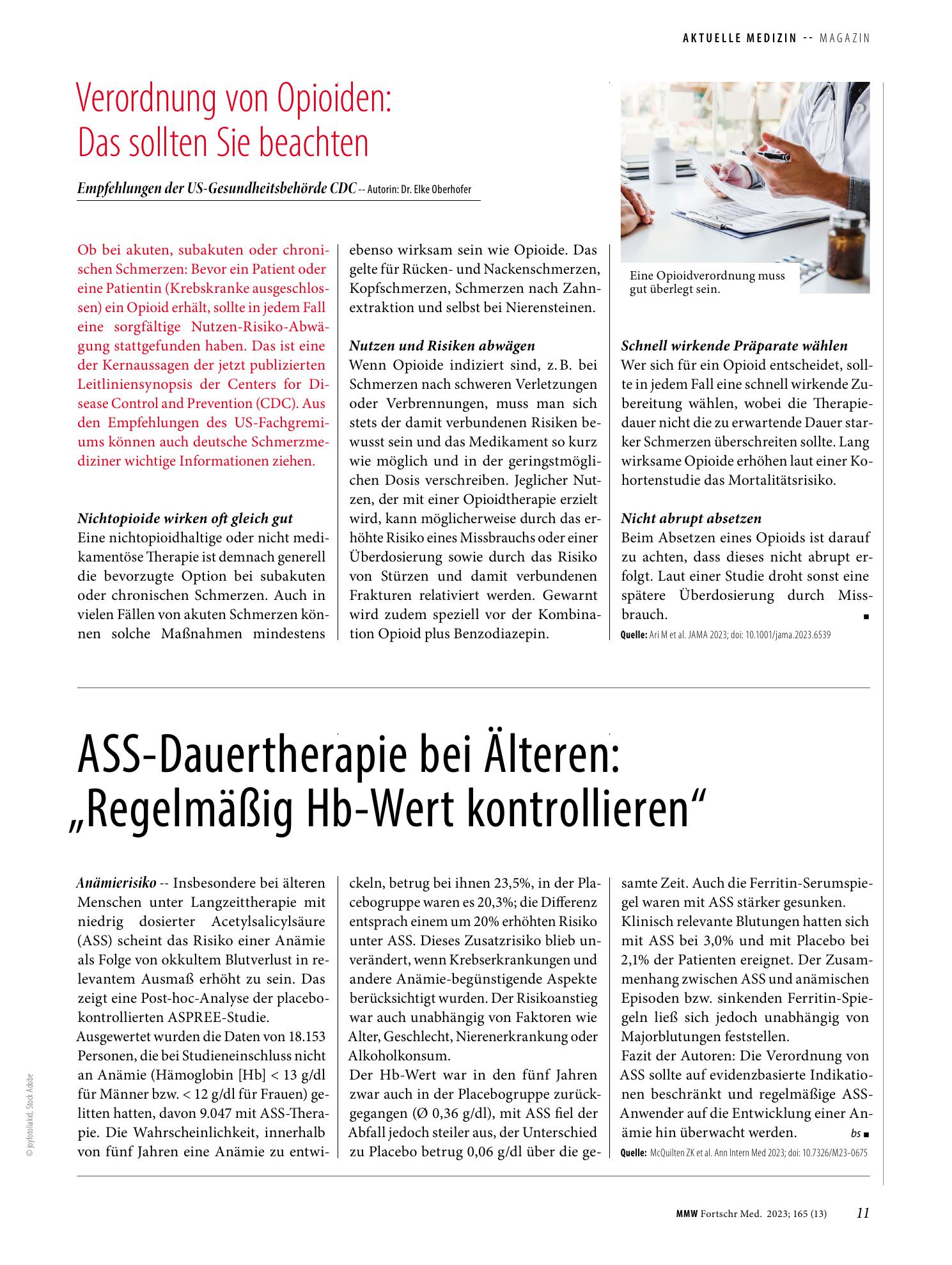 Vorschauseite 1: ASS-Dauertherapie bei Älteren: