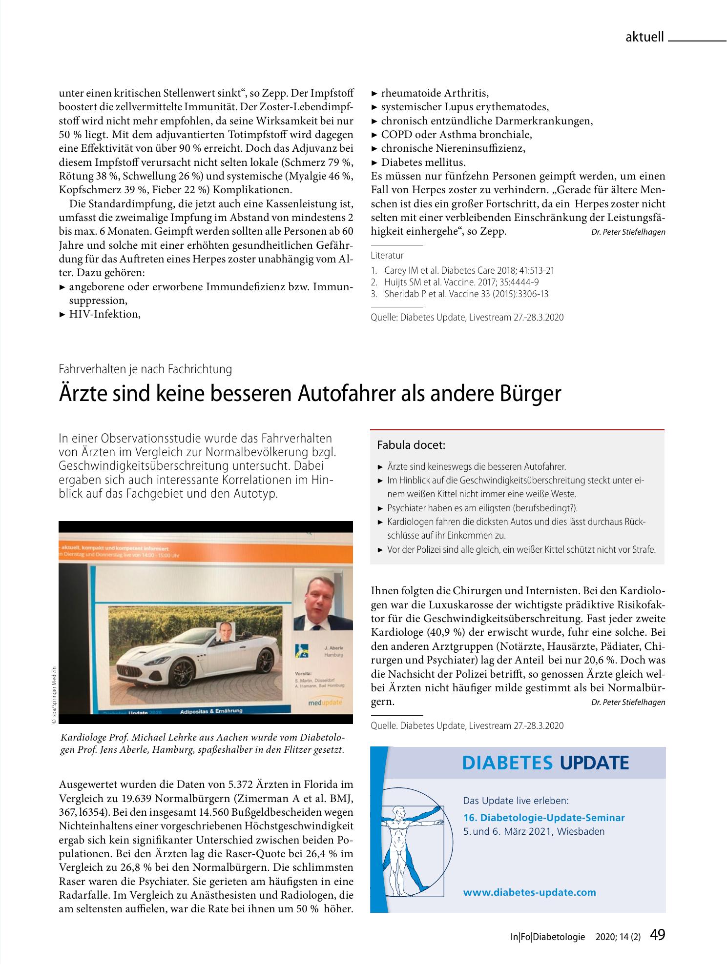 Vorschauseite 1: Ärzte sind keine besseren Autofahrer als andere Bürger
