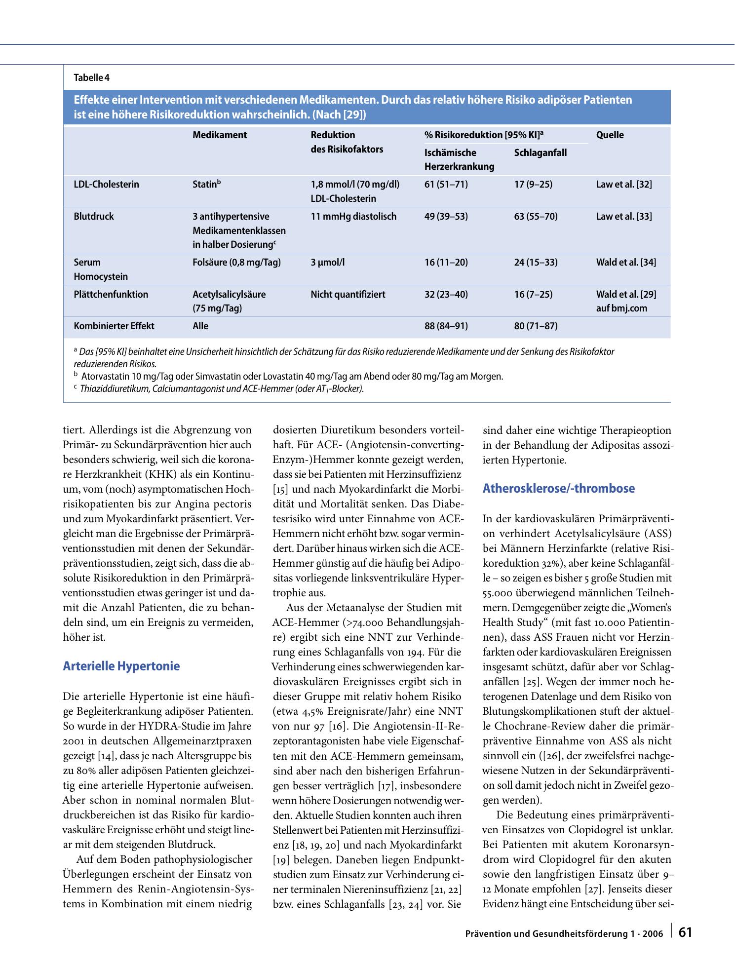 Vorschauseite 5: Arzneimitteltherapie zur Primärprävention kardiovaskulärer Erkrankungen bei adipösen Patienten