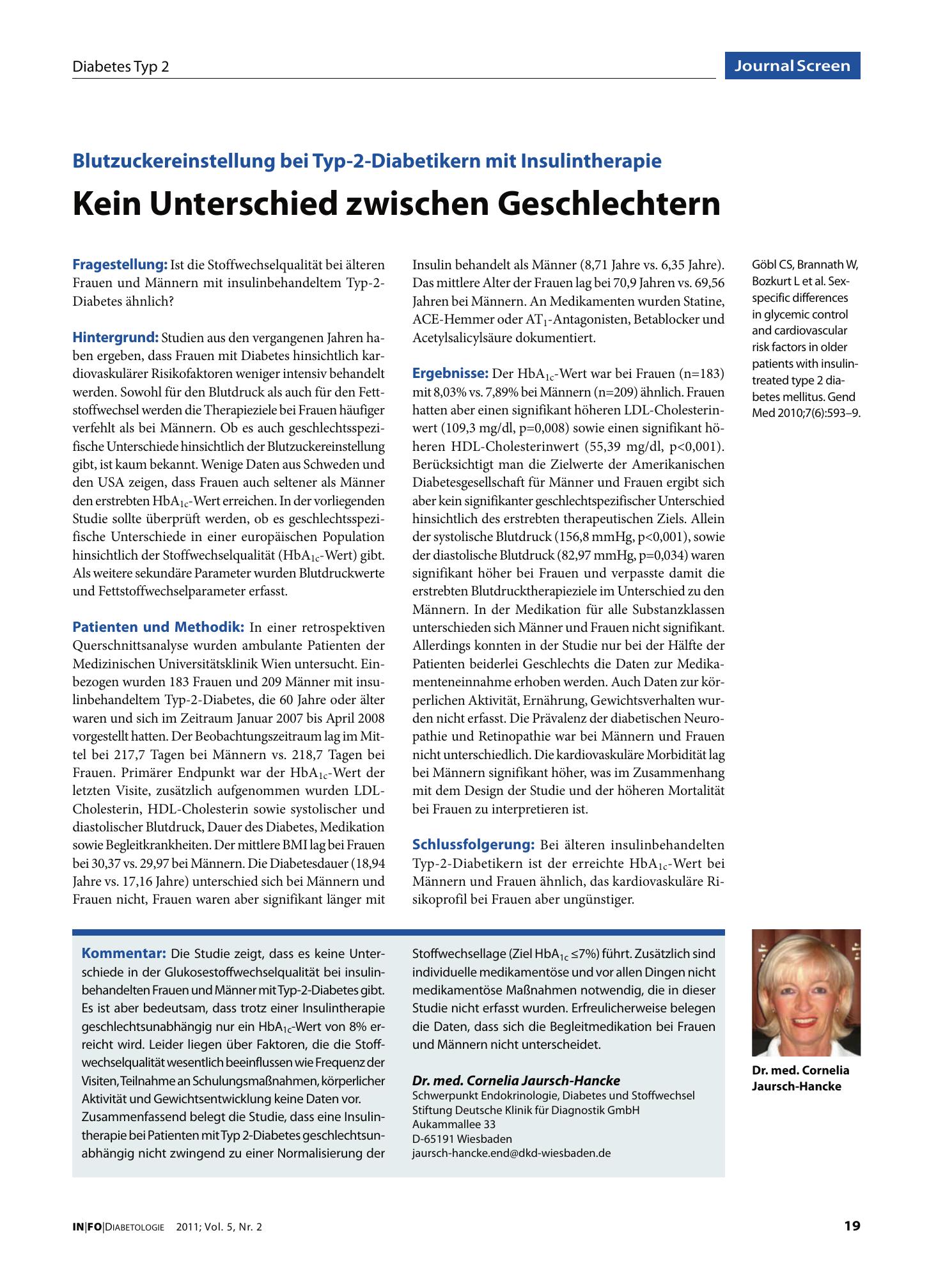 Vorschauseite 1: Kein Unterschied zwischen Geschlechtern
