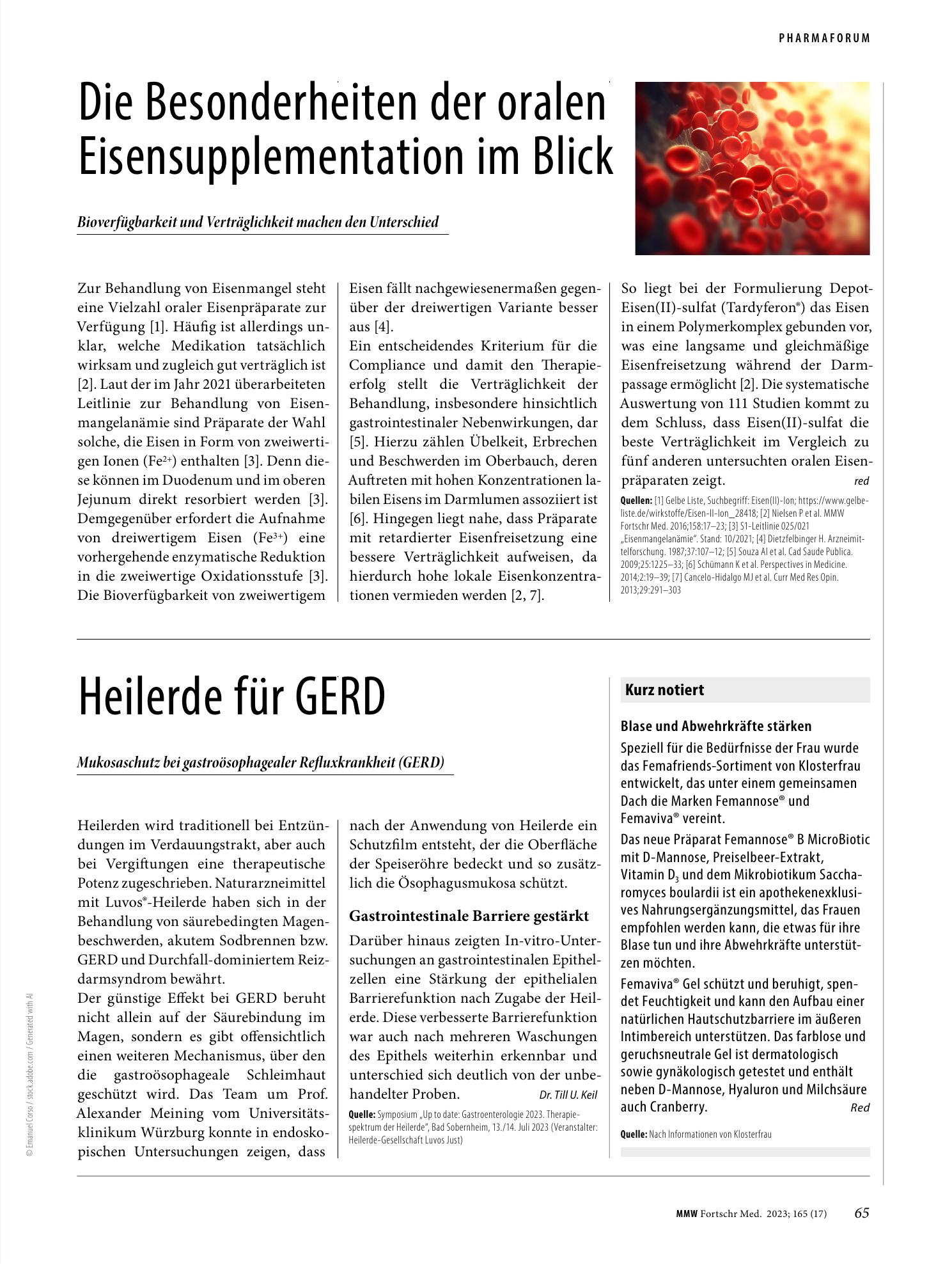 Vorschauseite 1: Blase und Abwehrkräfte stärken