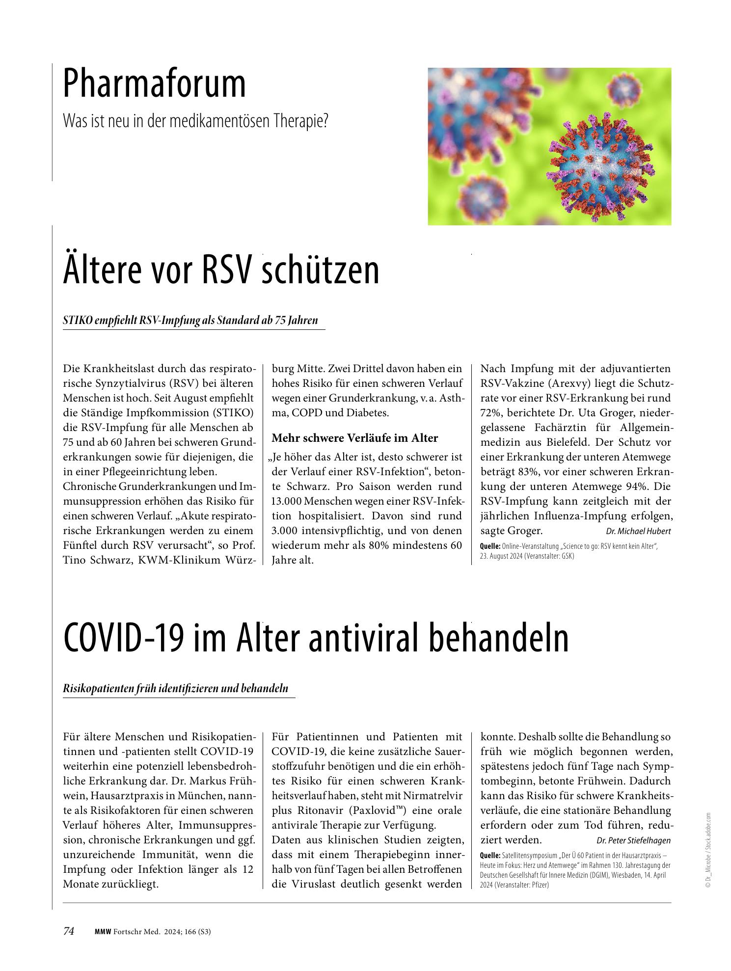 Vorschauseite 1: Ältere vor RSV schützen
