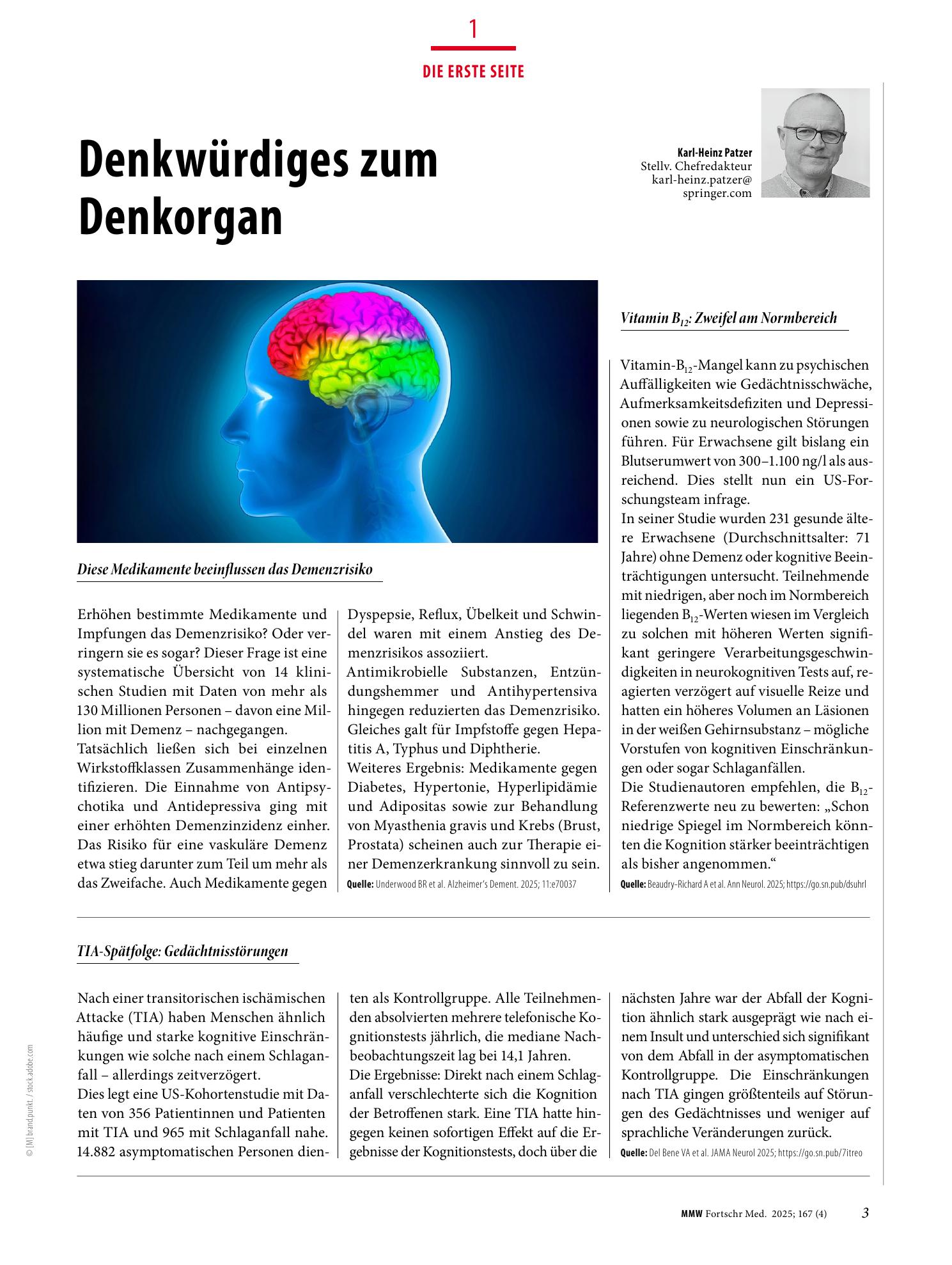 Vorschauseite 1: Die Erste Seite