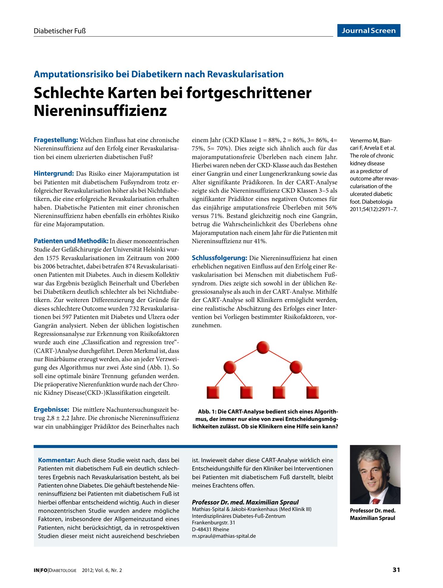 Vorschauseite 1: Schlechte Karten bei fortgeschrittener Niereninsuffizienz