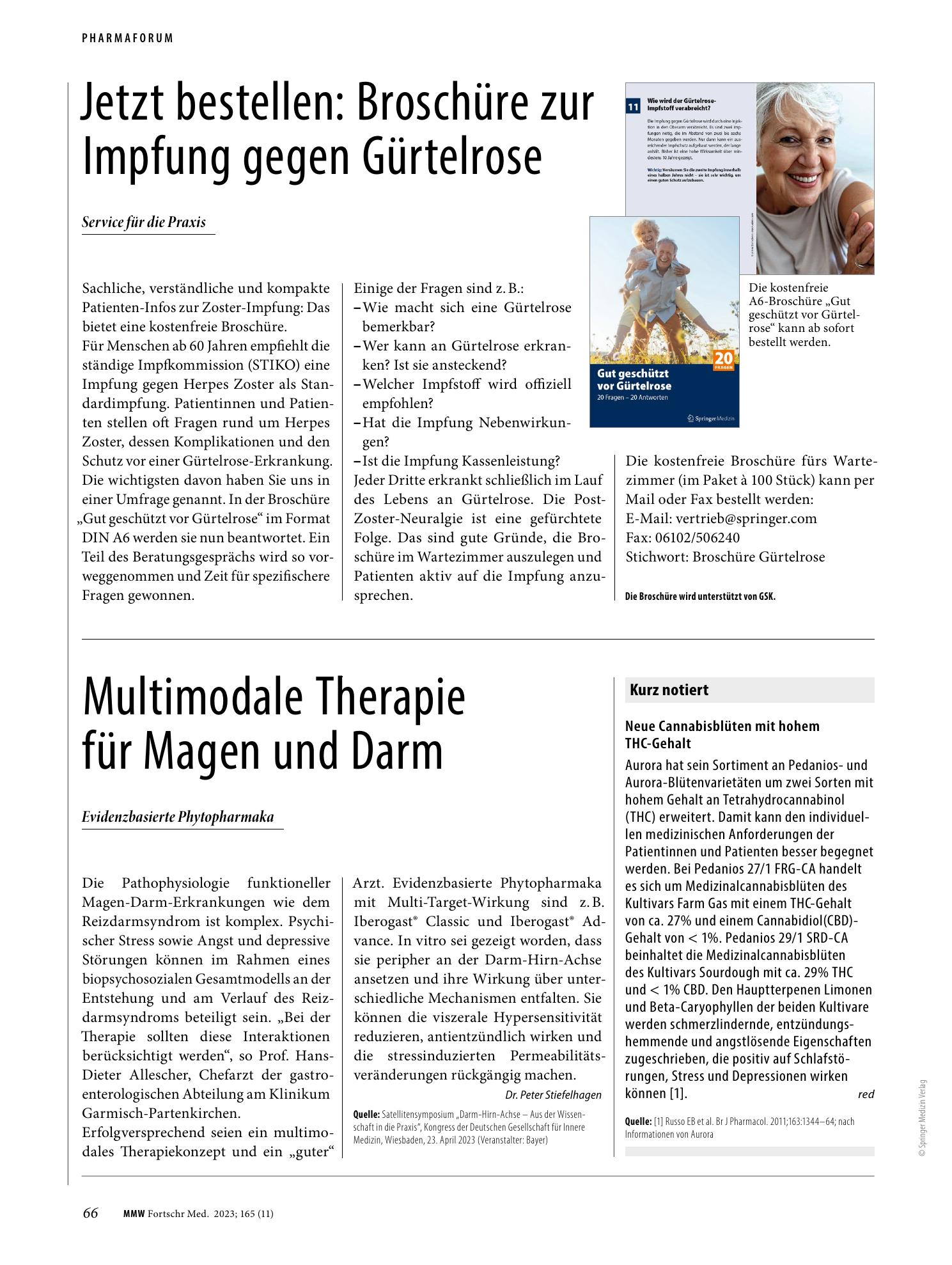 Vorschauseite 1: Multimodale Therapie für Magen und Darm