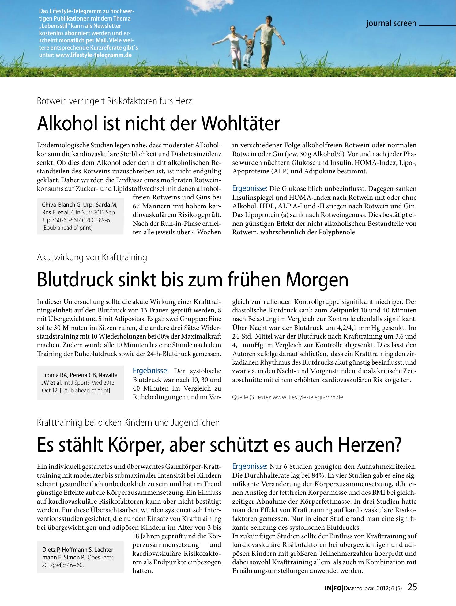 Vorschauseite 1: Es stählt Körper, aber schützt es auch Herzen?